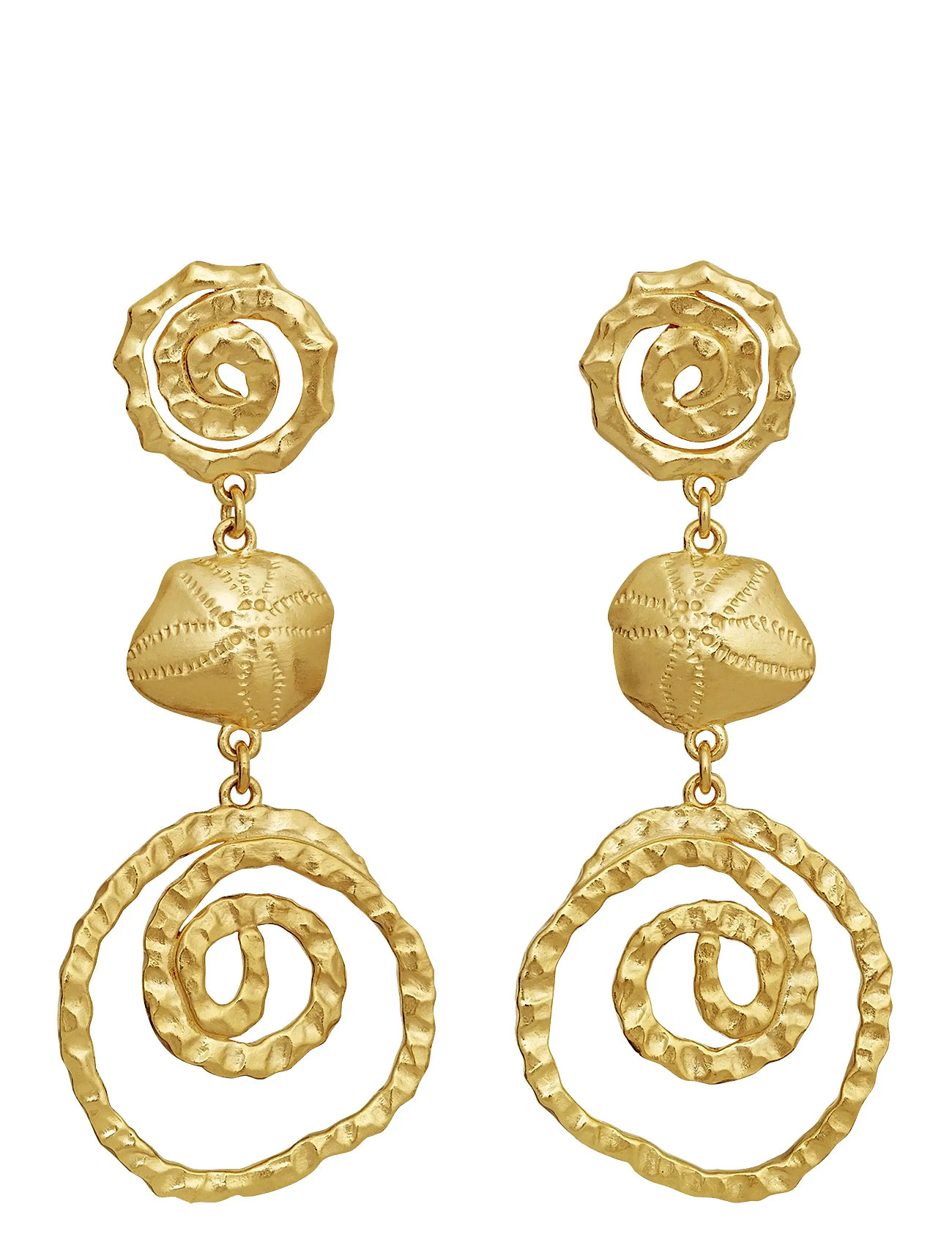 Maanesten Zalina Earrings, One Size 4, Gold, Øreringe > Øreringe Med Vedhæng, Dame