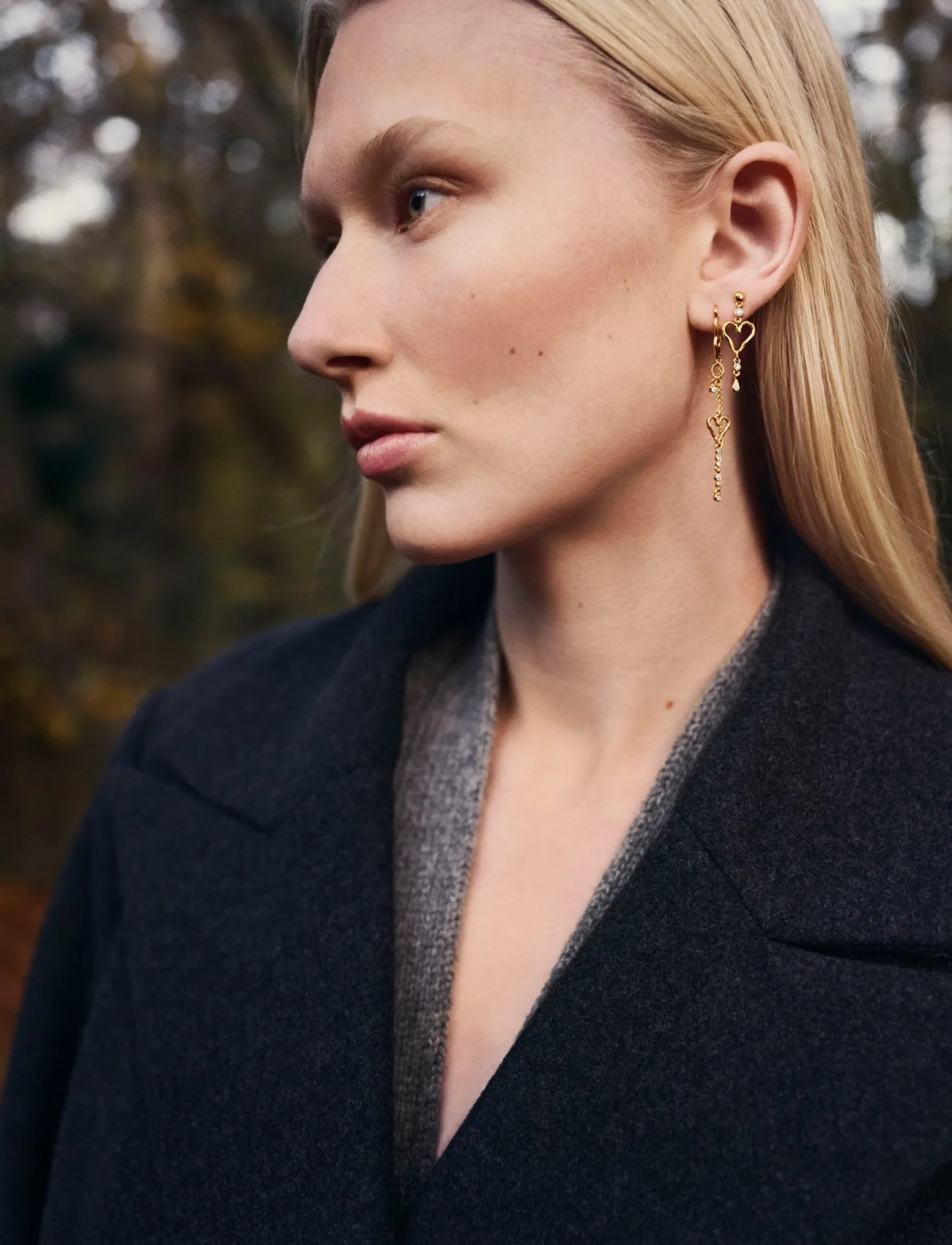 Maanesten Eliori Twinkle Earrings, One Size, Gold, Øreringe > Øreringe Med Vedhæng, Dame