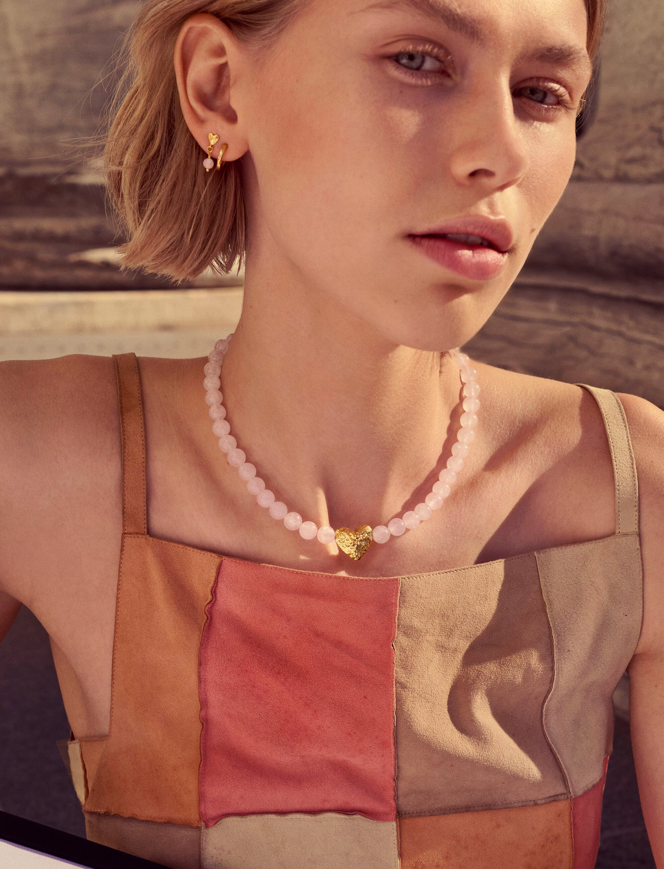 Maanesten Leonora Necklace, One Size, Pink, Halskæder > Perlehalskæder, Dame