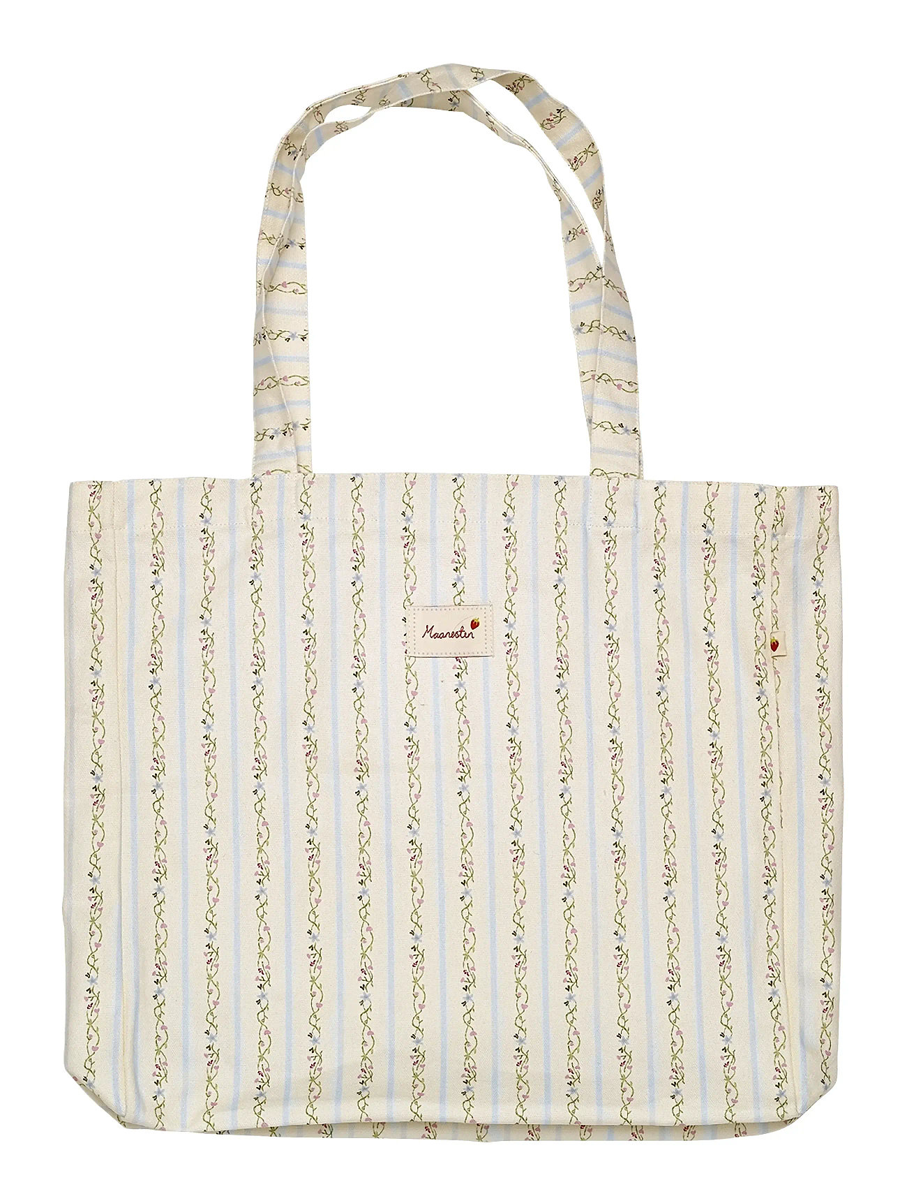 Maanesten Canvas Totebag Summer Stripes Blue, One Size, Blue, Tasker > Totes, Dame