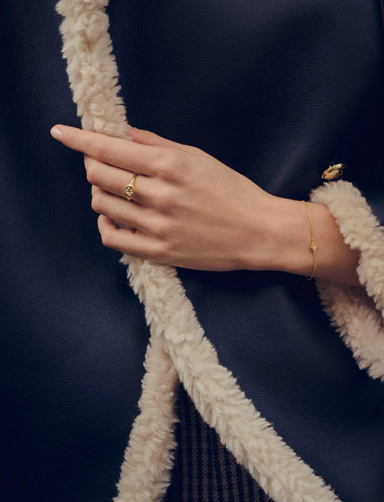 Maanesten Magdalena Ring, 61, Gold, Smykker > Ringe, Dame