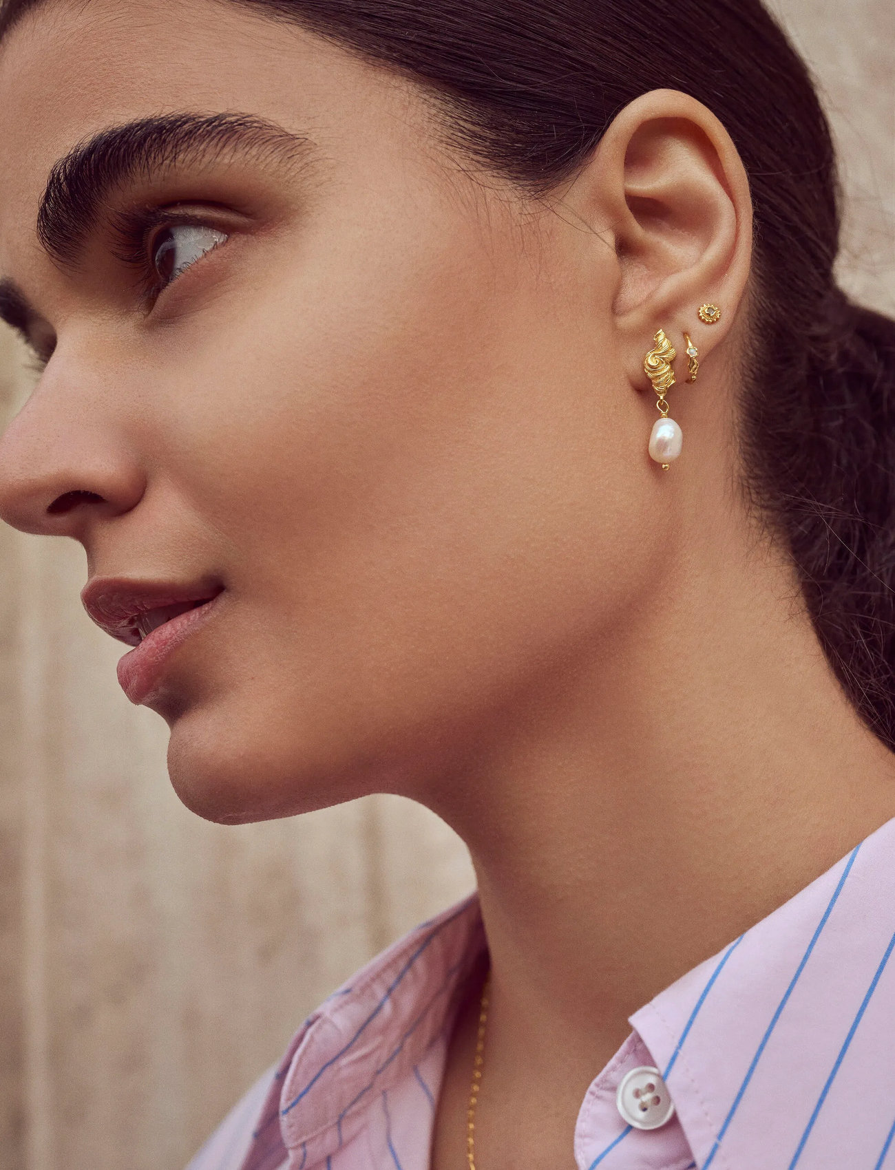 Maanesten Willa Earrings, One Size, Gold, Øreringe > Ørestikker, Dame