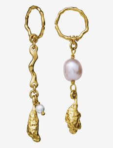 Lyric Earrings - pearl earrings - gold