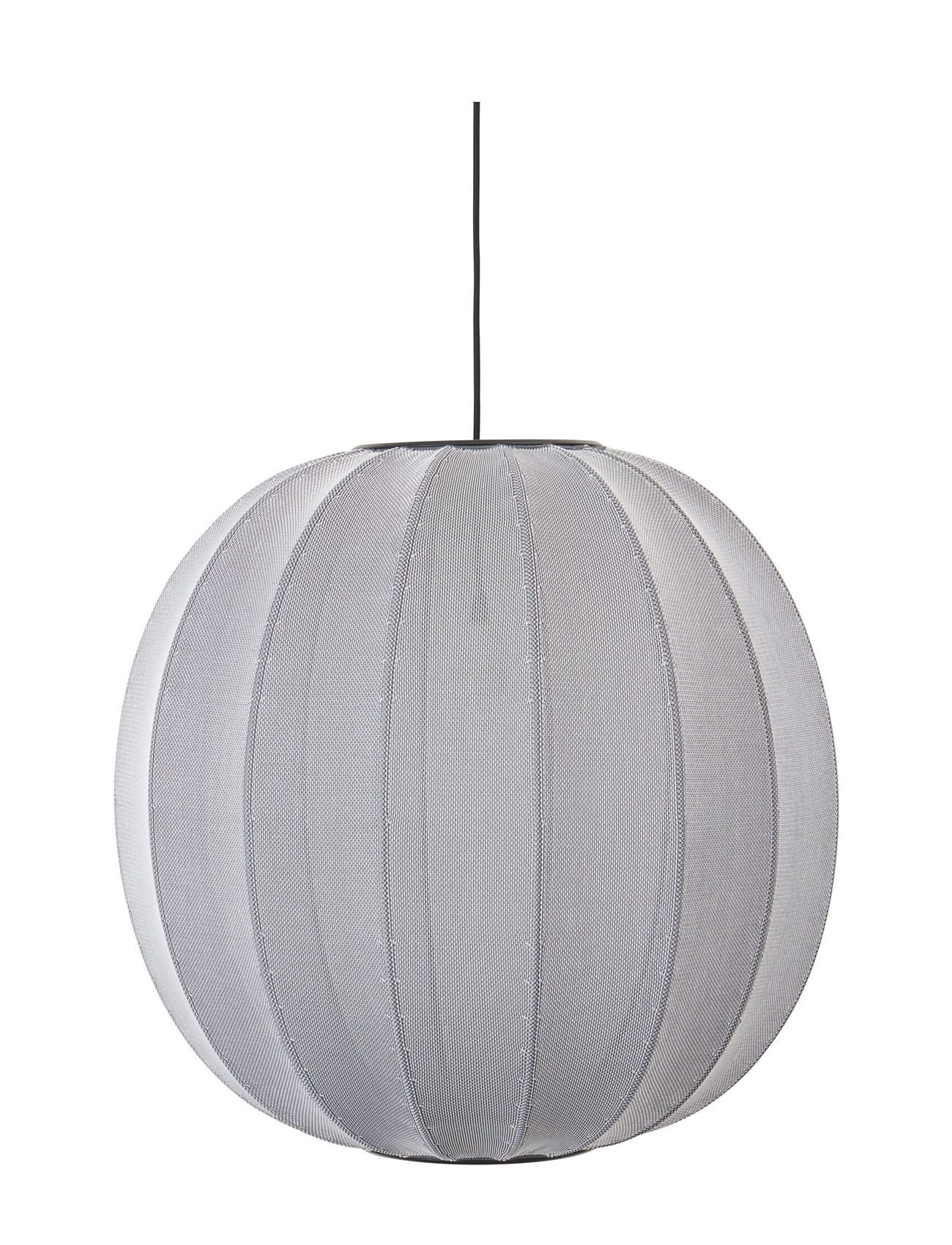 Knit-Wit 60 Round Pendant Home Lighting Lamps Ceiling Lamps Pendant Lamps Grey Made By Hand