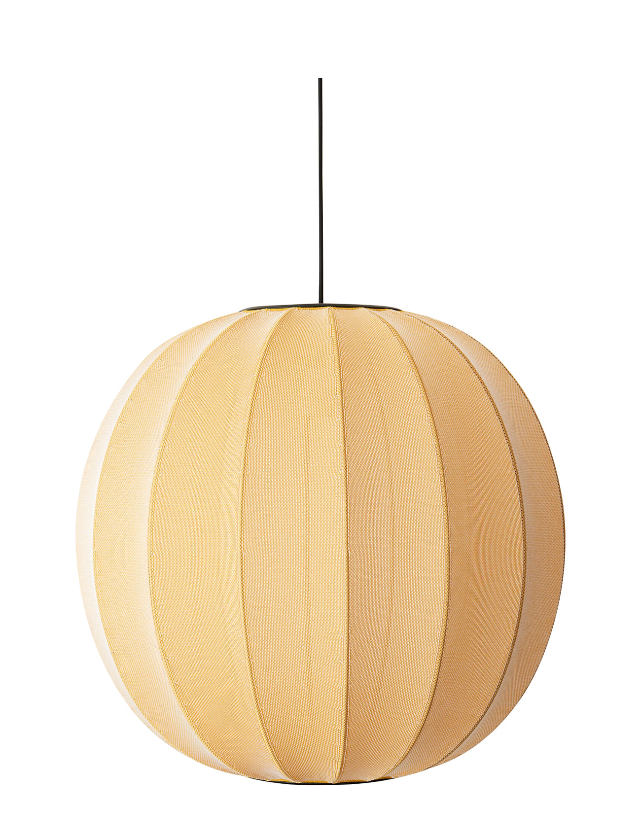 Knit-Wit 60 Round Pendant Home Lighting Lamps Ceiling Lamps Pendant Lamps Yellow Made By Hand