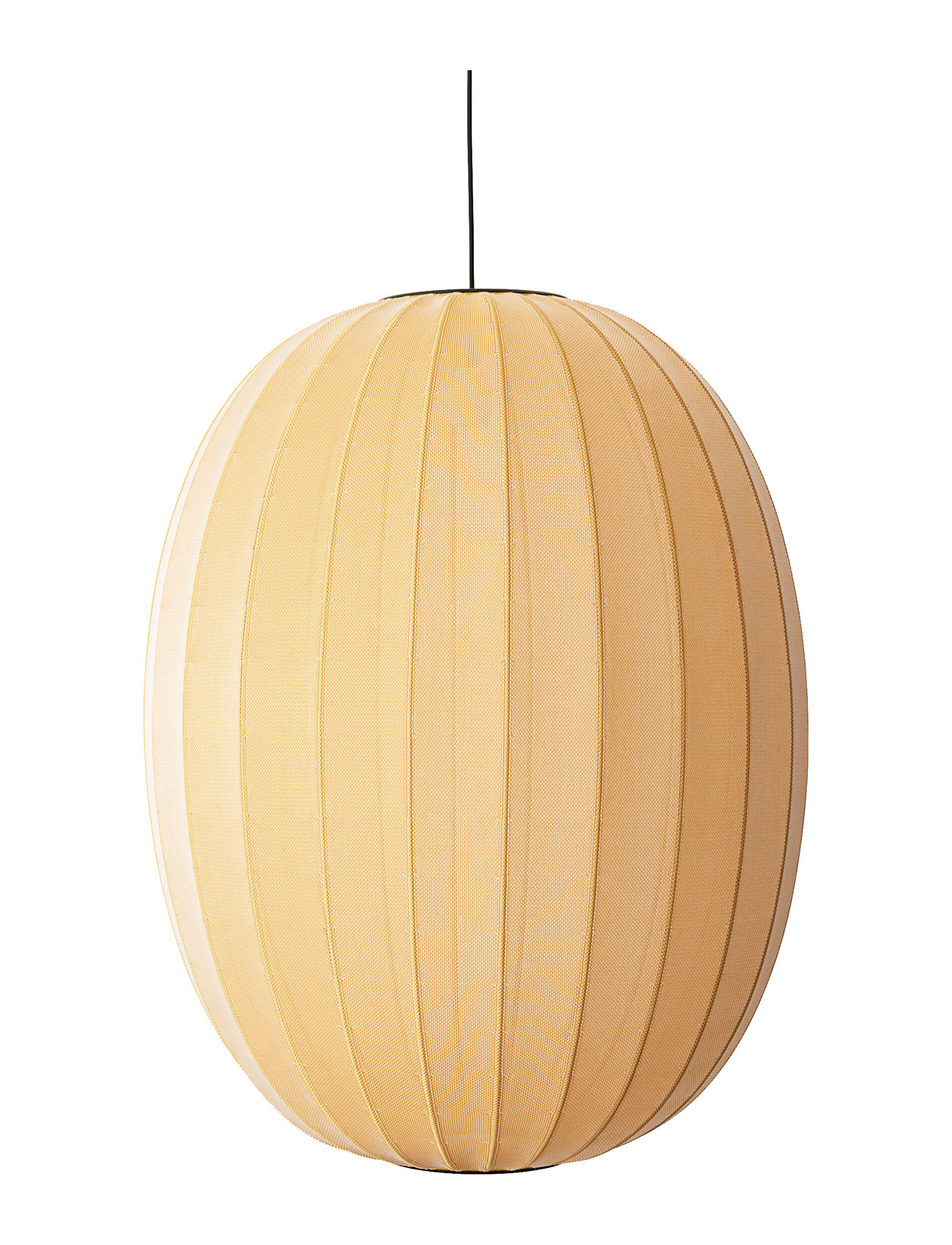 Knit-Wit 65 High Oval Pendant Home Lighting Lamps Ceiling Lamps Pendant Lamps Yellow Made By Hand