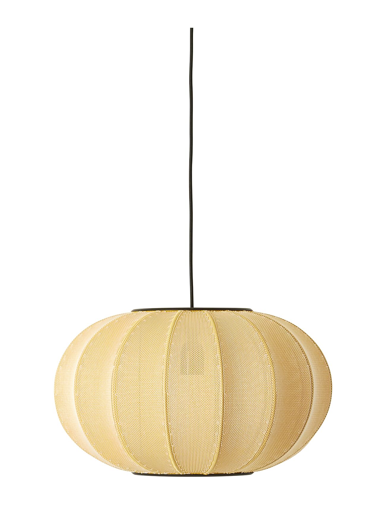 Knit-Wit 45 Oval Pendant Home Lighting Lamps Ceiling Lamps Pendant Lamps Yellow Made By Hand