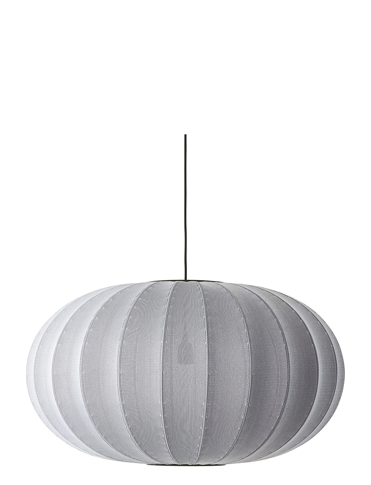 Knit-Wit 76 Oval Pendant Home Lighting Lamps Ceiling Lamps Pendant Lamps Grey Made By Hand
