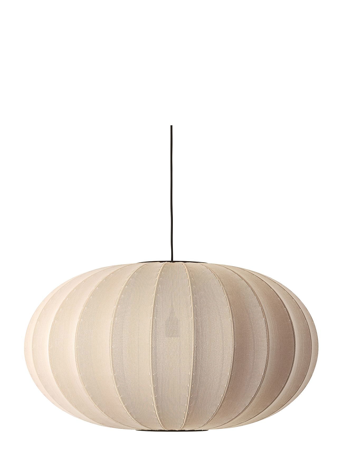 Knit-Wit 76 Oval Pendant Home Lighting Lamps Ceiling Lamps Pendant Lamps Beige Made By Hand