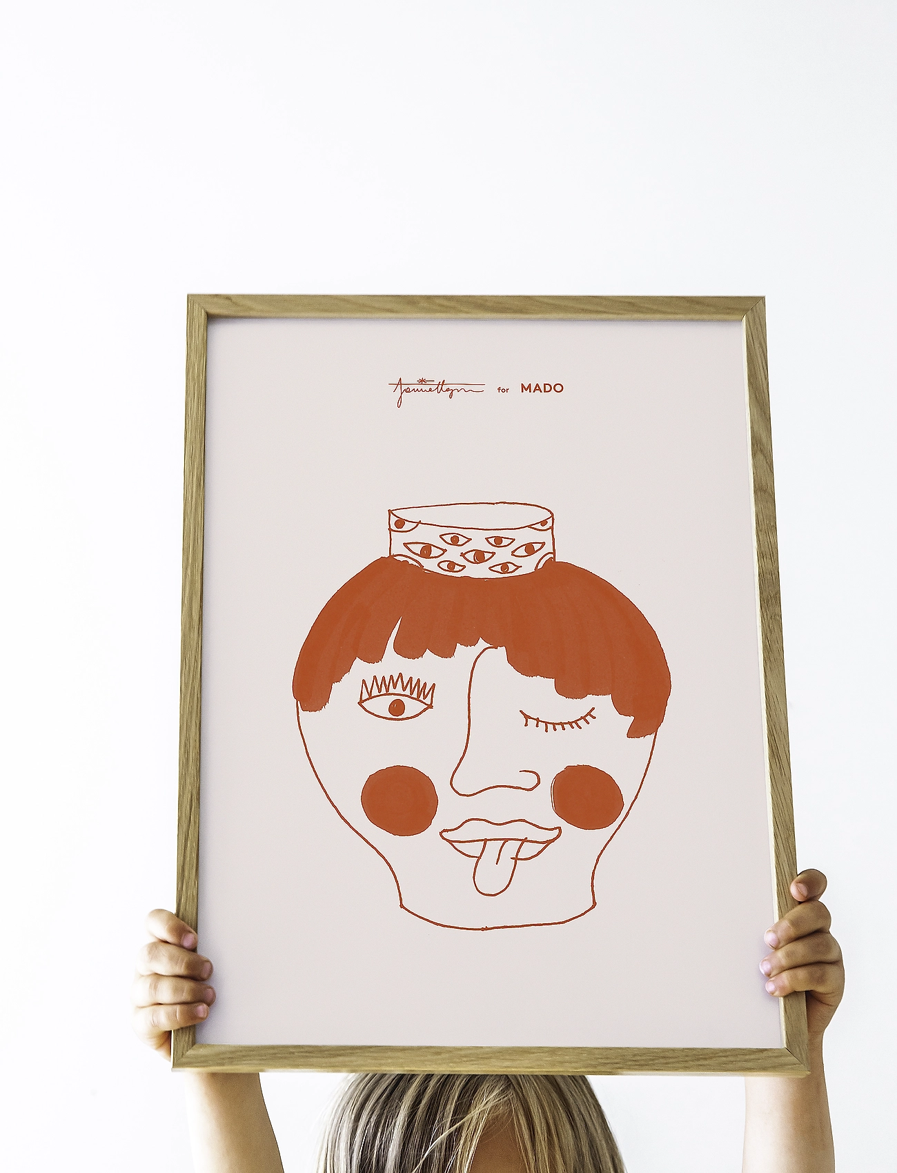 MADO Tongy Pongy - 30X40, 30X40 cm, Pink, Plakater Og Rammer > Plakater, Børn