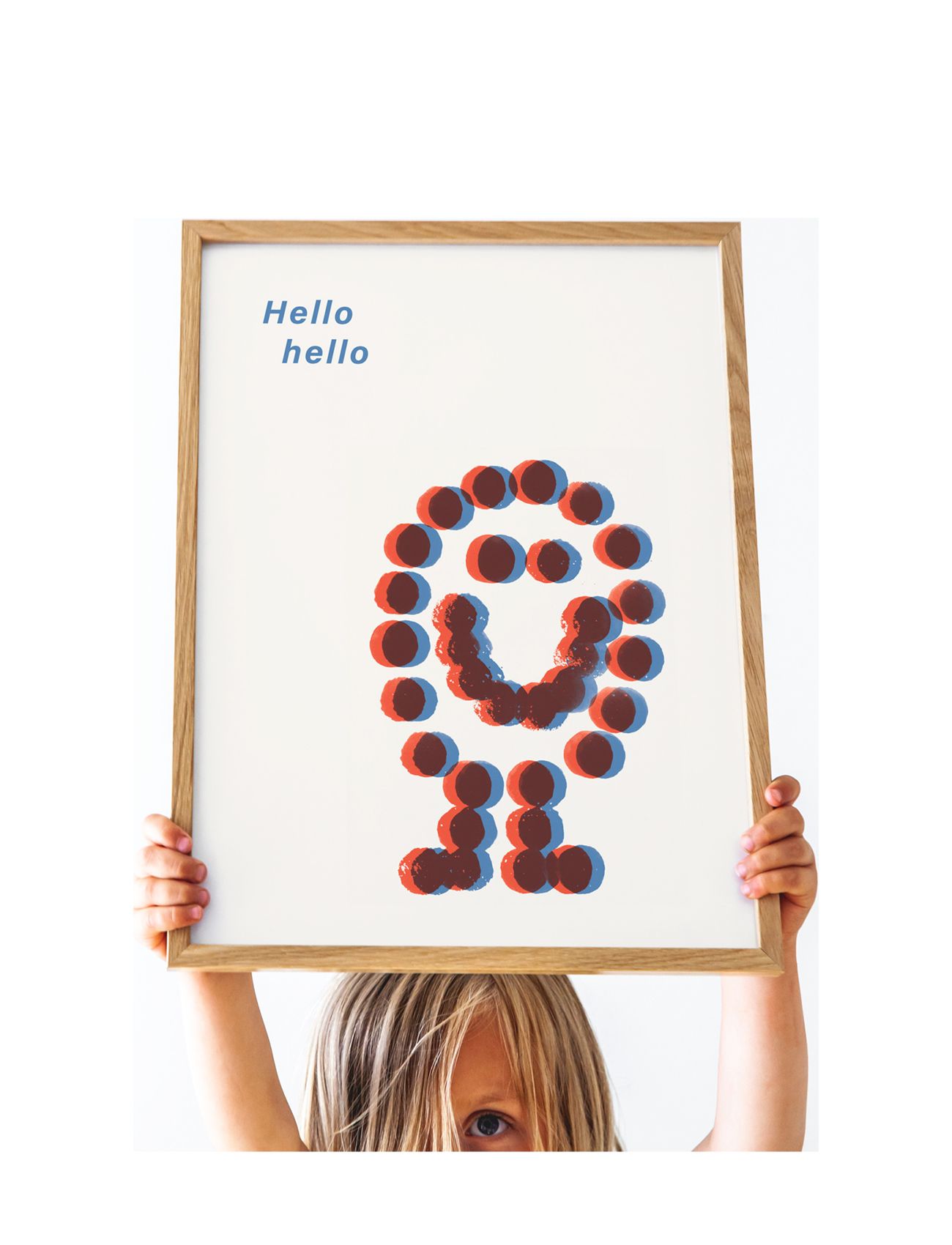 Hello Red - 30X40 Patterned MADO
