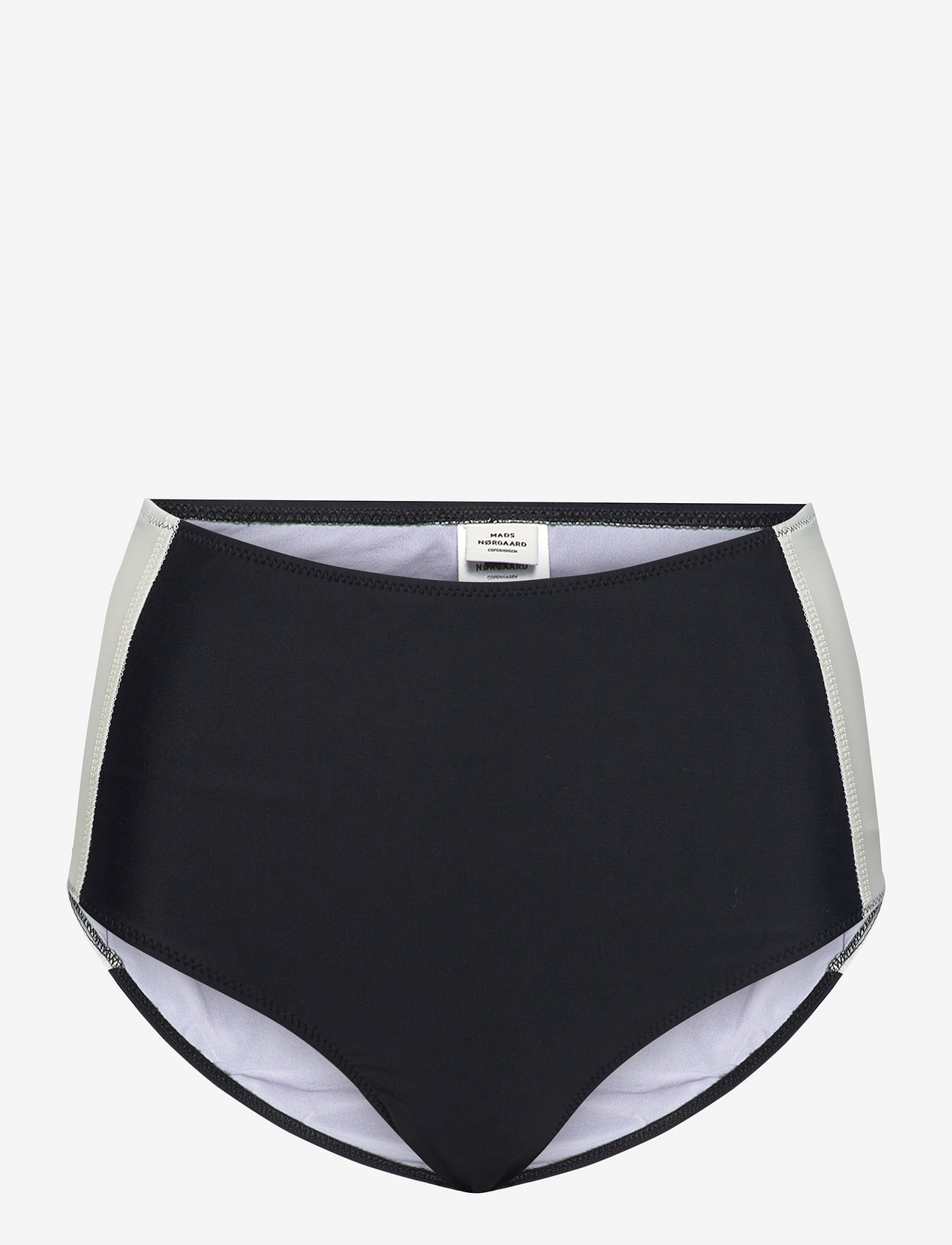 Mads Nørgaard - Vita Tass Swimwear - bikini ar augstu vidukli - black/silver birch - 0