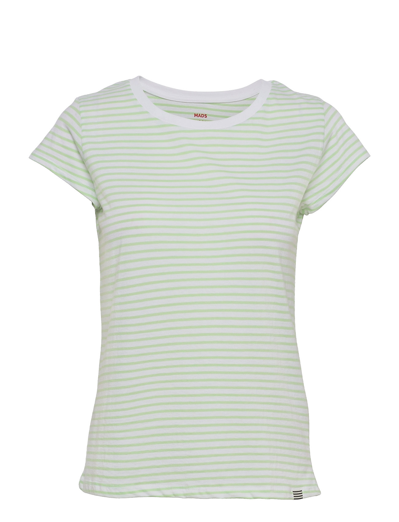 Organic Favorite Stripe Teasy T-shirts & Tops Short-sleeved Vihreä Mads Nørgaard