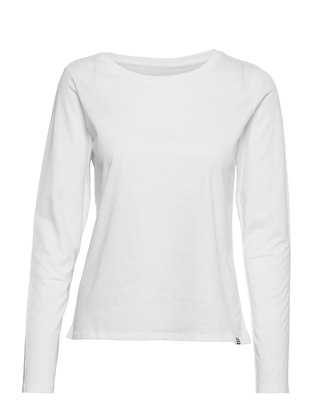 Organic Jersey Tenna Tee Fav Tops T-shirts & Tops Long-sleeved White Mads Nørgaard