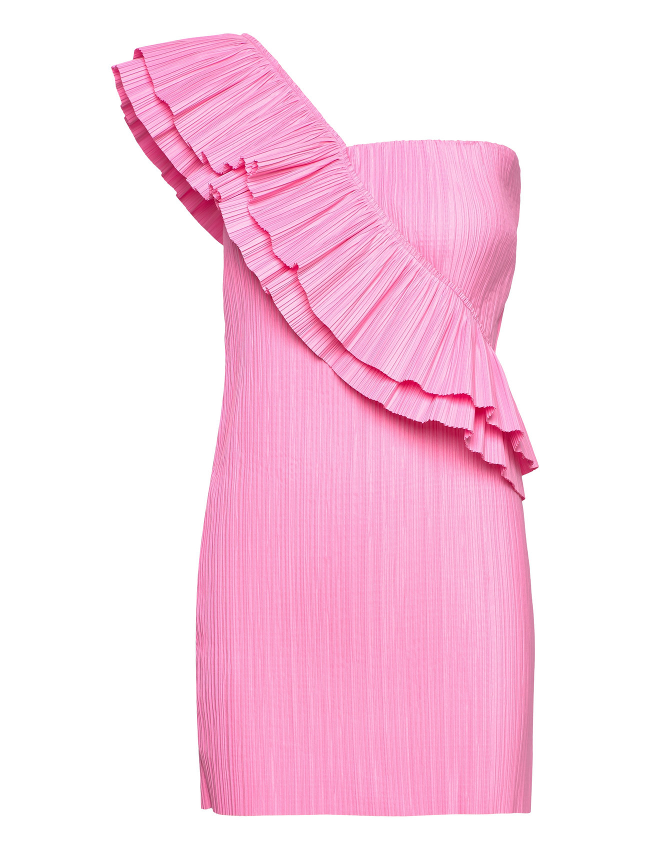 Paper Pleat Boxberg Dress Kort Kjole Pink Mads Nørgaard