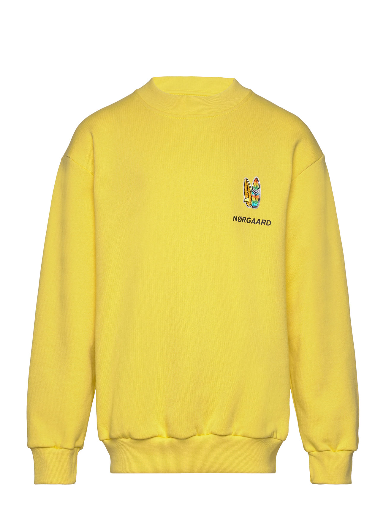 Organic Sweat Sonar Badge Sweatshirt Tops Sweatshirts & Hoodies Sweatshirts Yellow Mads Nørgaard