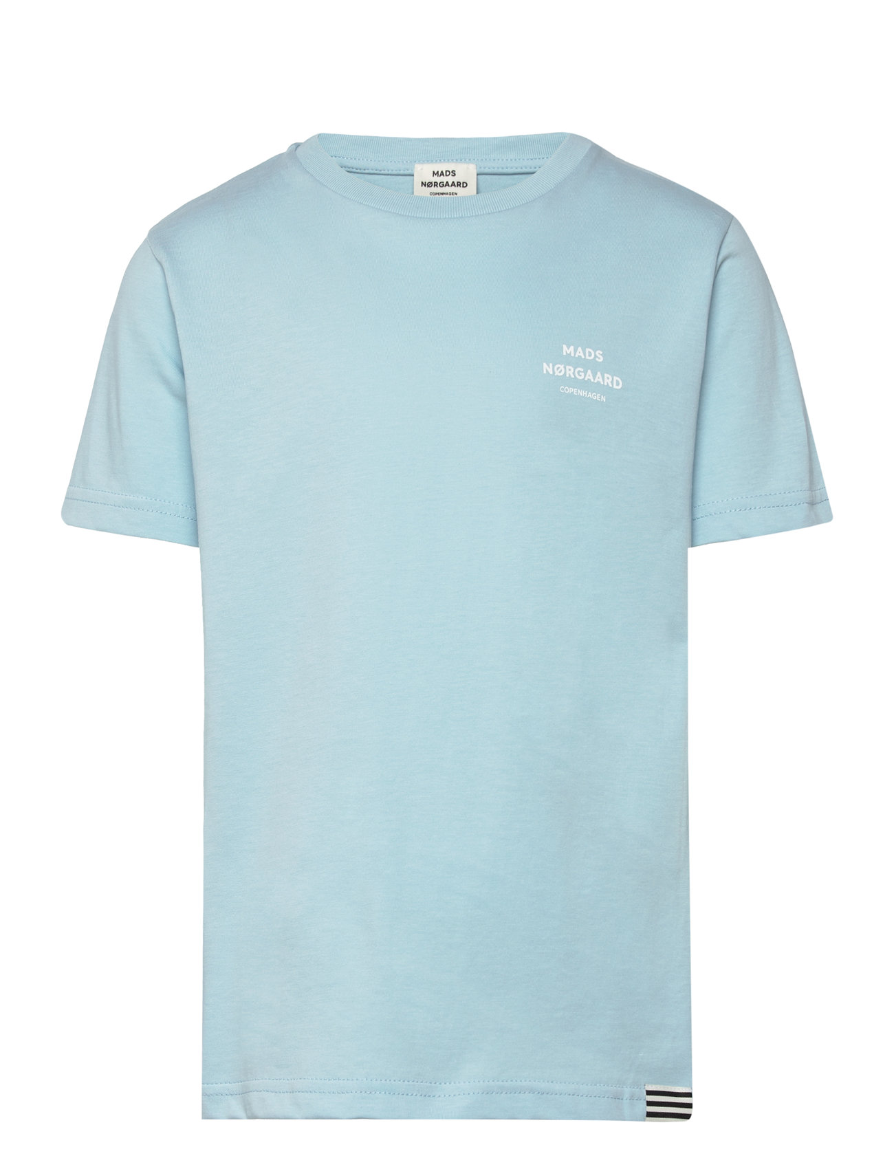 Printed Tee Thorlino Tee Blue Mads Nørgaard 156274