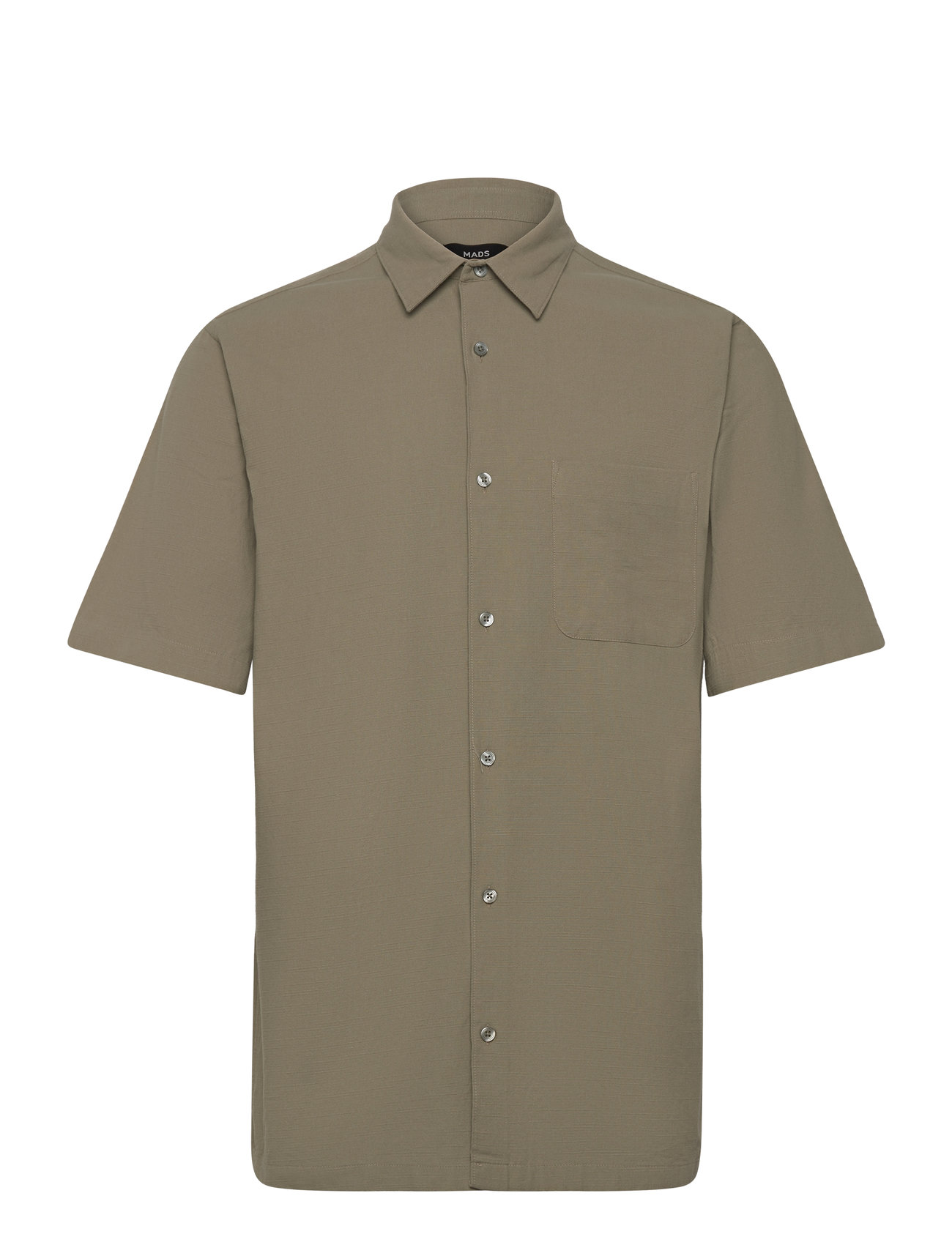 Grida Cotton Victor Shirt Ss Green Mads Nørgaard