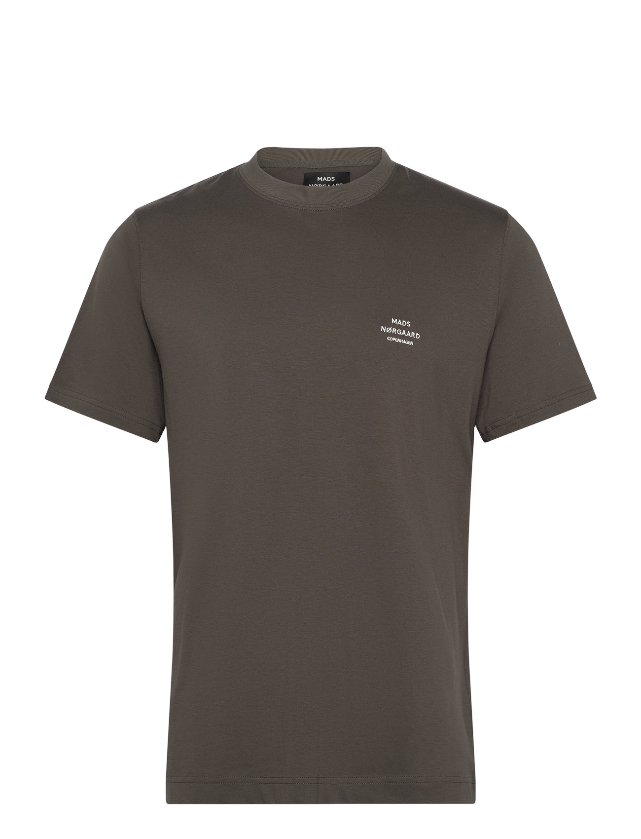 Cotton Jersey Frode Emb Logo Tee Brown Mads Nørgaard