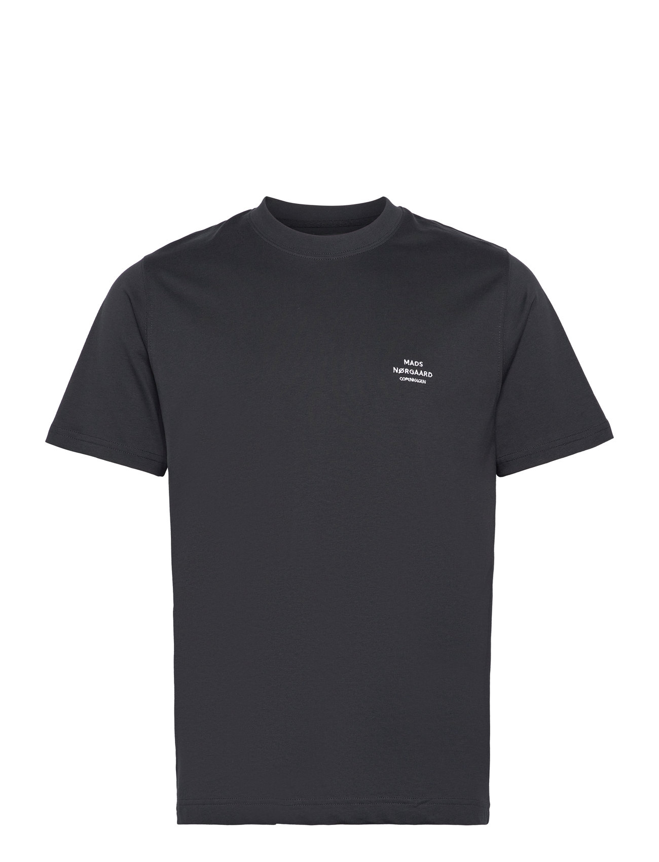 Cotton Jersey Frode Emb Logo Tee Black Mads Nørgaard
