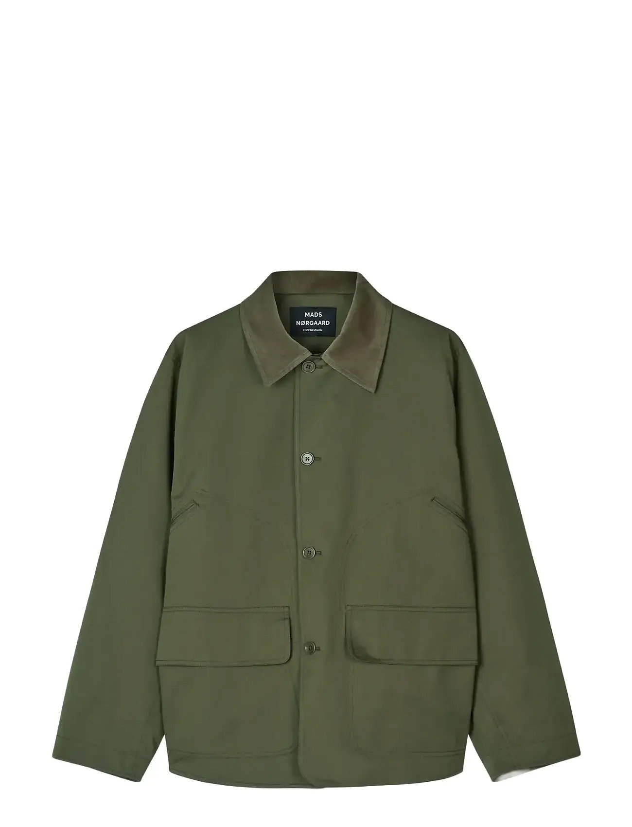 MADS NØRGAARD Repellent Twill Wilson Jacke Khaki - 58 - Herren