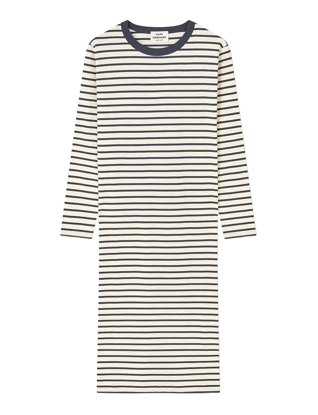Mads Nørgaard Soft Single Ella Dress, XL, Navy, Kjoler > Maxikjole, Dame