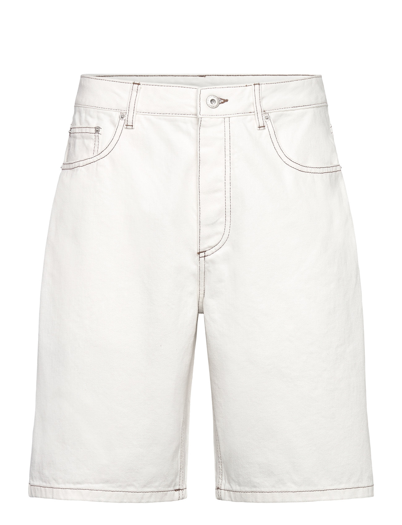 Mads Nørgaard Soil Denim Coen Shorts, 30, White, Shorts > Denim, Herre