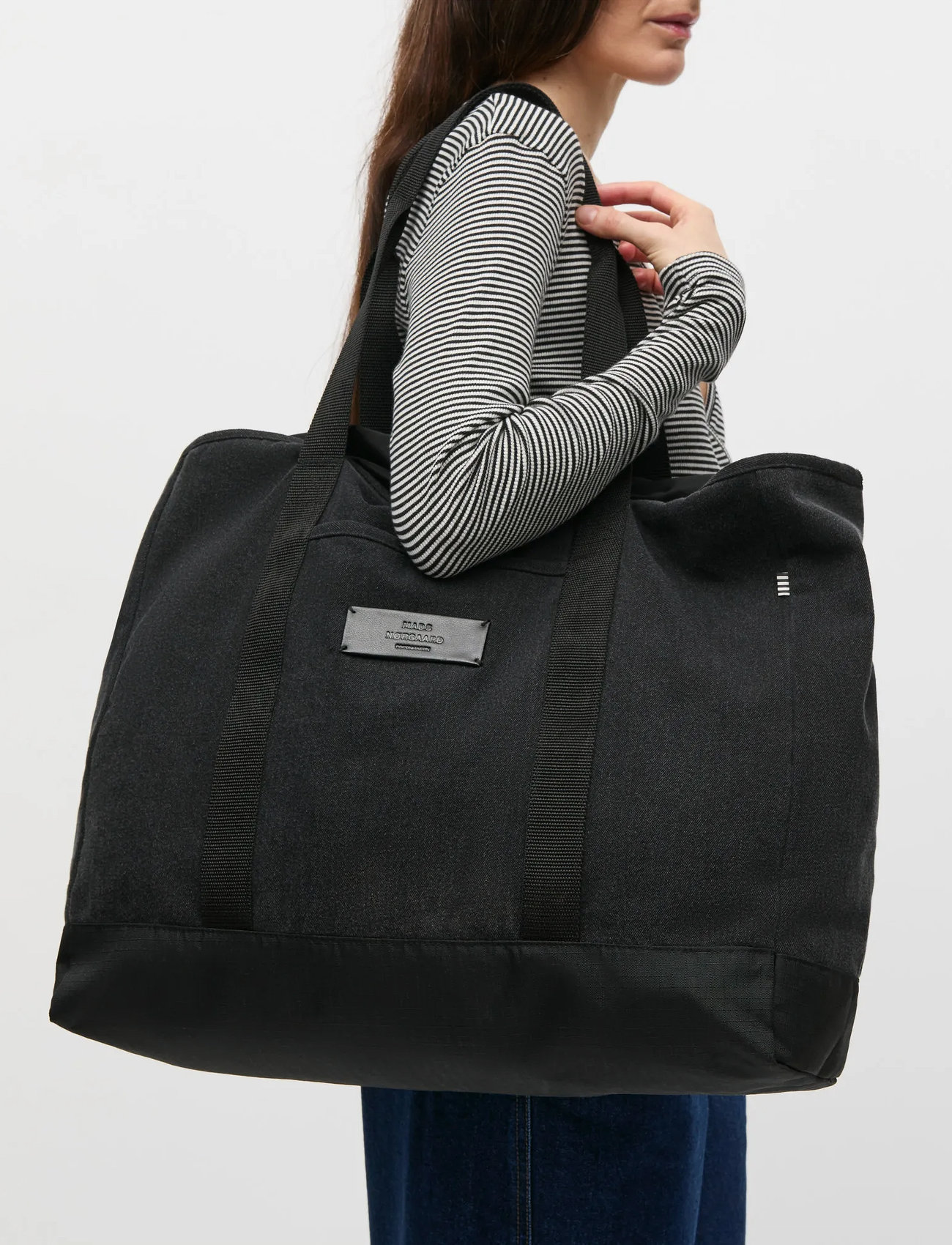 Mads Nørgaard Boutique Washed Adonis Shopper, One Size, Black, Tasker > Shoppere, Dame