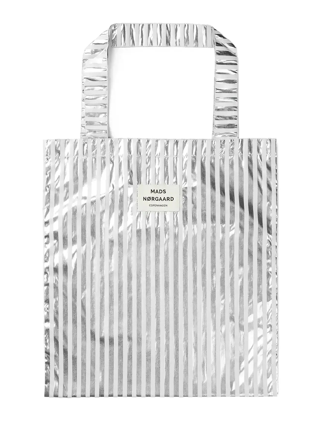 Mads Nørgaard Sacky Metallic Atoma Bag, One Size, Silver, Tasker > Shoppere, Dame
