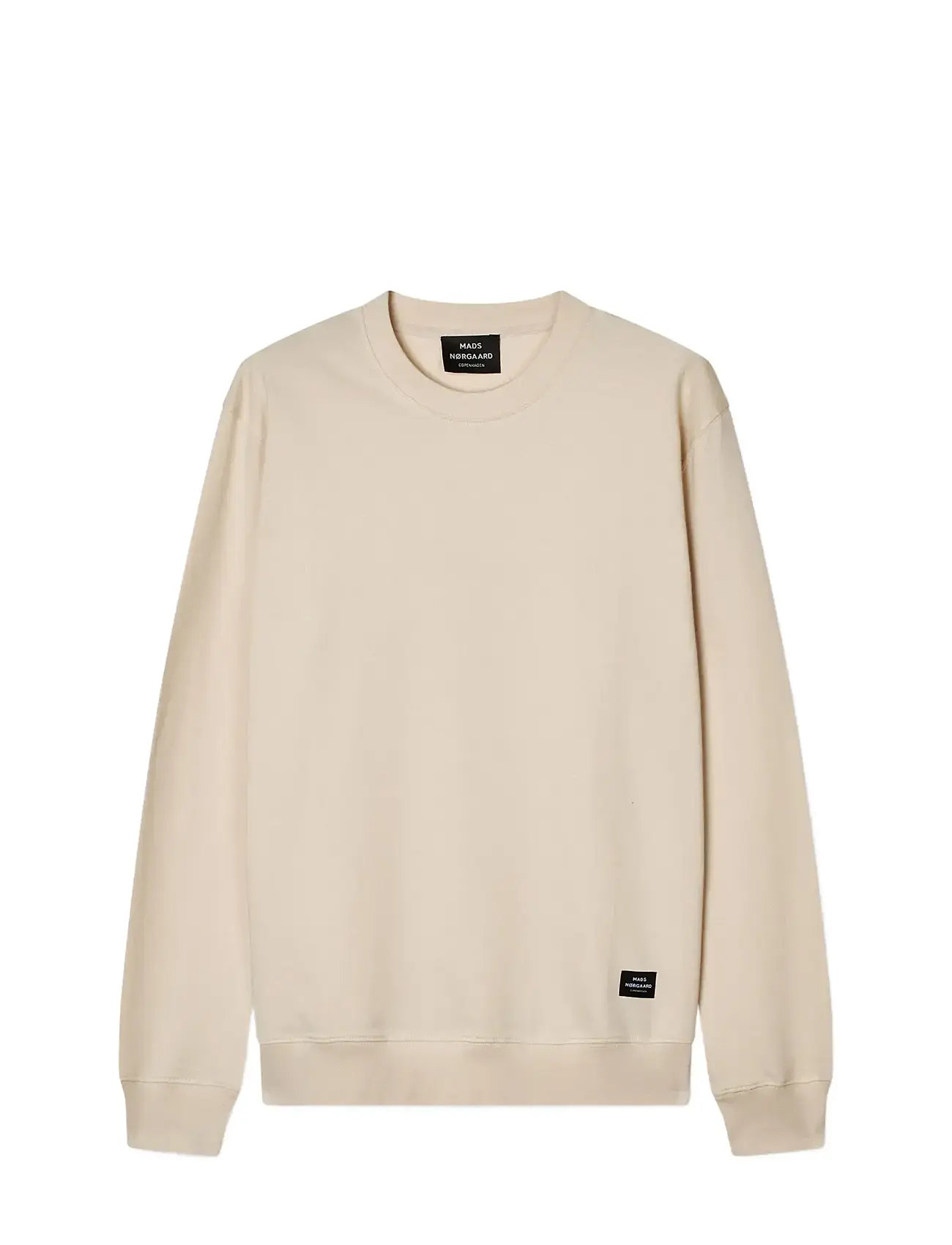 MADS NØRGAARD Hell Terry Asker Sweat Cream - L - Herren