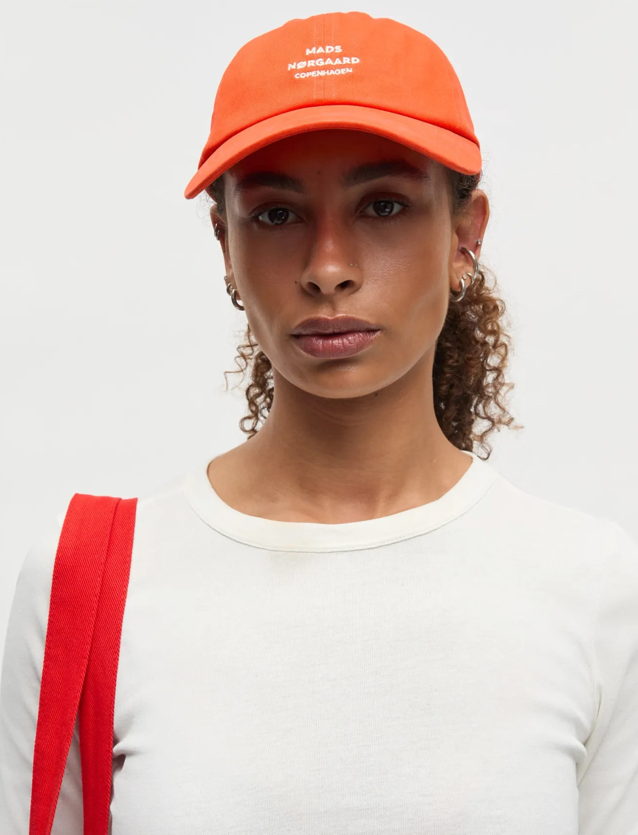 Mads Nørgaard Soft Twill Cash Cap, One Size, Orange, Hovedbeklædning > Kasketter, Herre