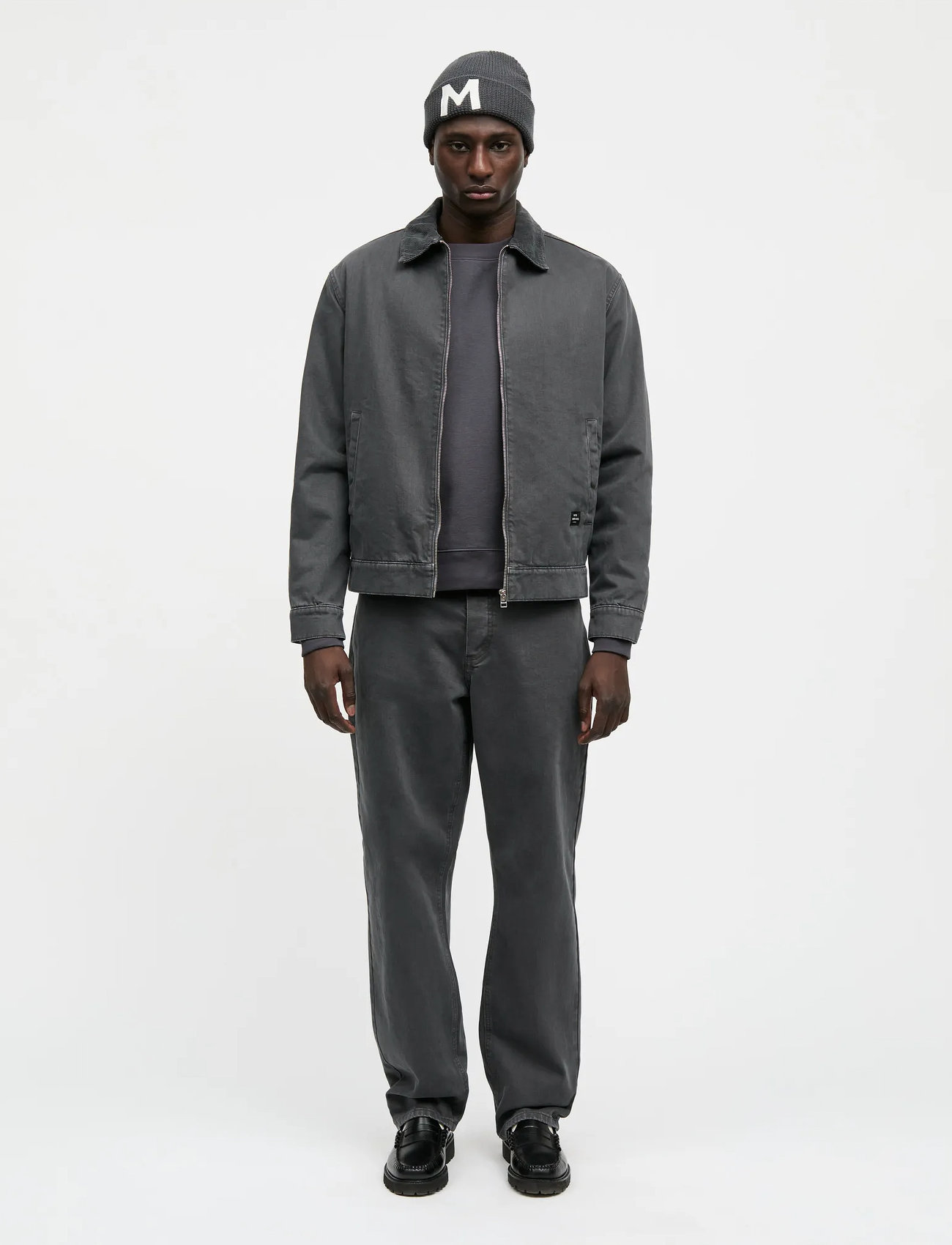 Mads Nørgaard Soil Denim Norton Padded Jacket, XXL, Grey, Denim > Lined Denim Jackets, Herre