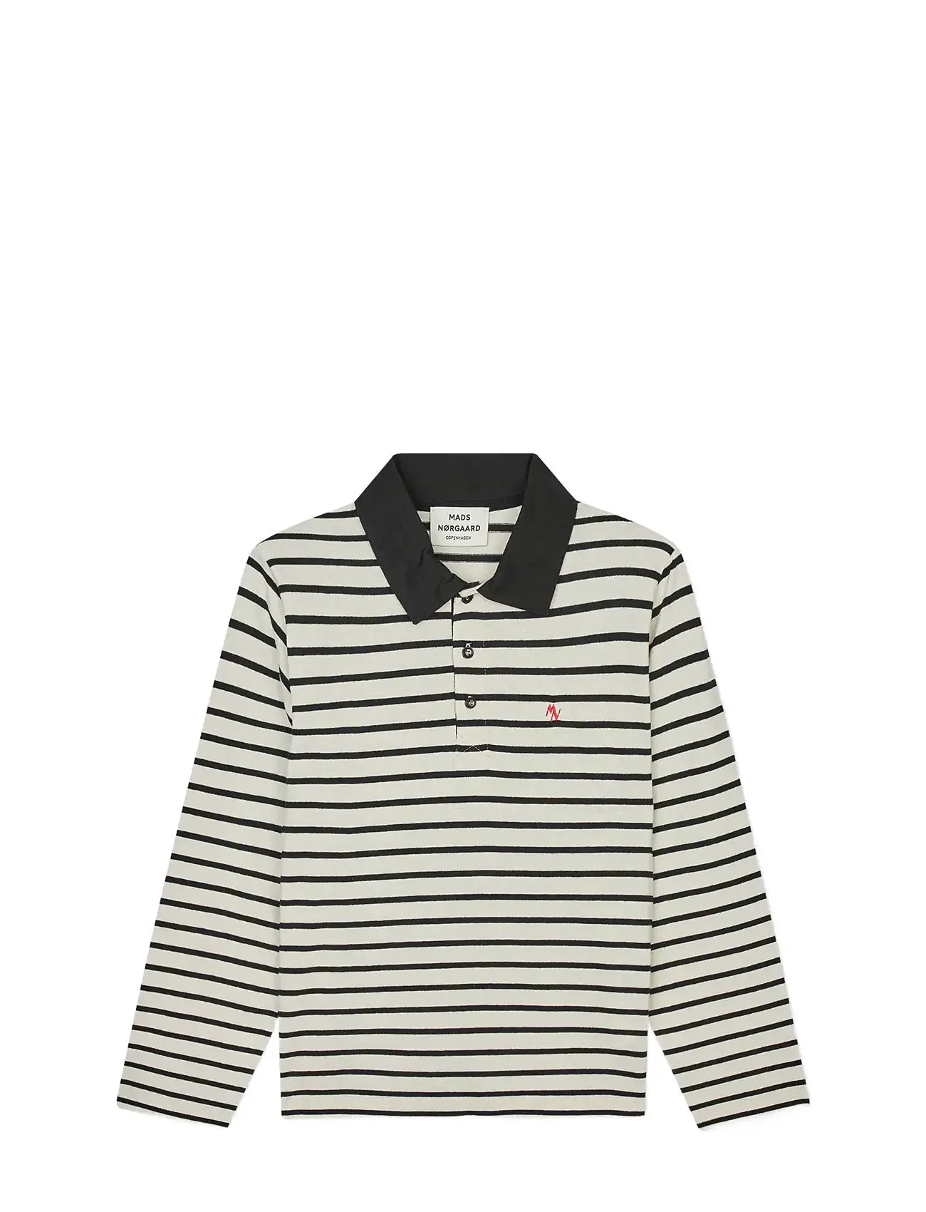 MADS NØRGAARD Pablo Jessie Polo Tee Ls Weiß - S - Damen