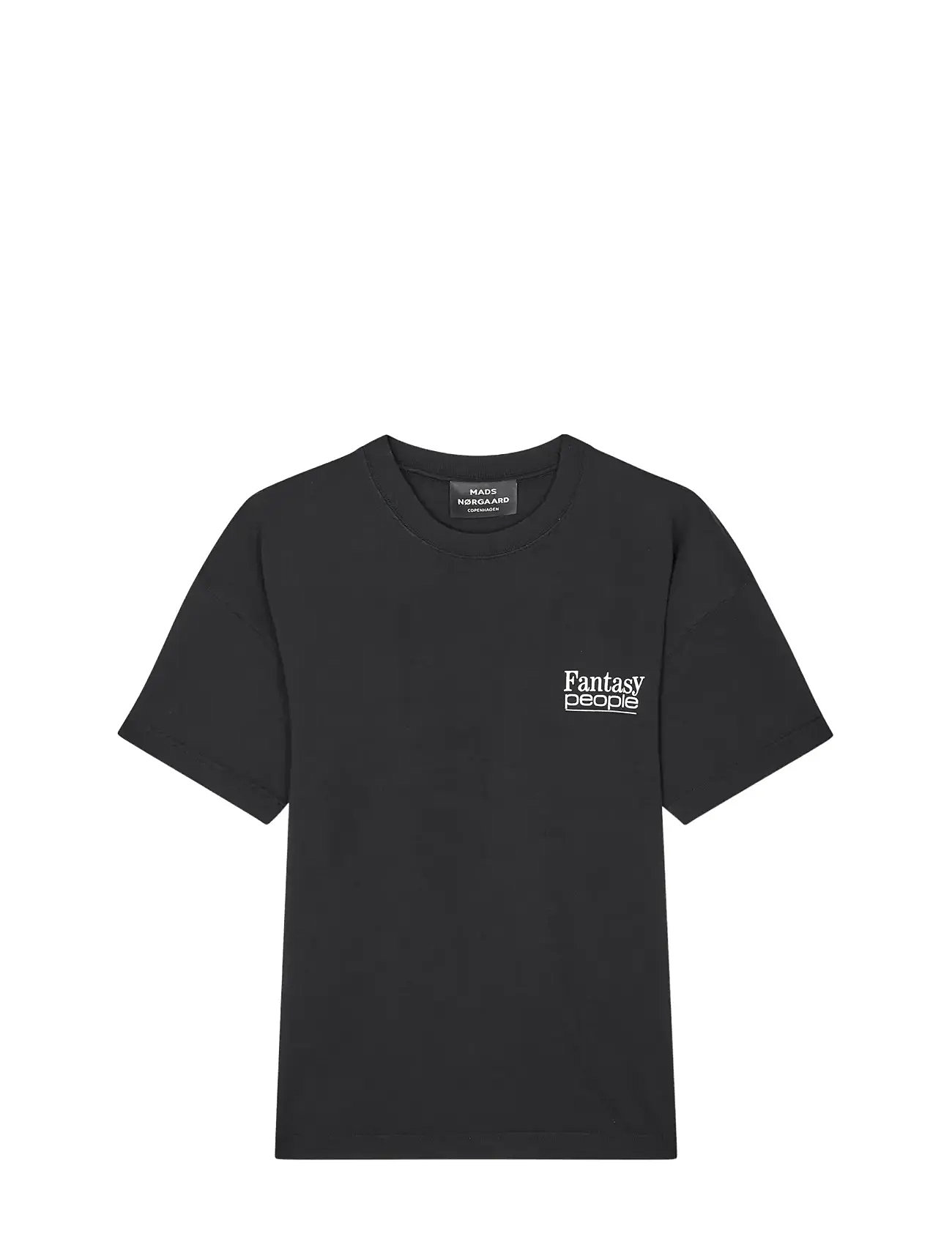 MADS NØRGAARD Open-End Fantasy Big Tee Schwarz - L - Herren