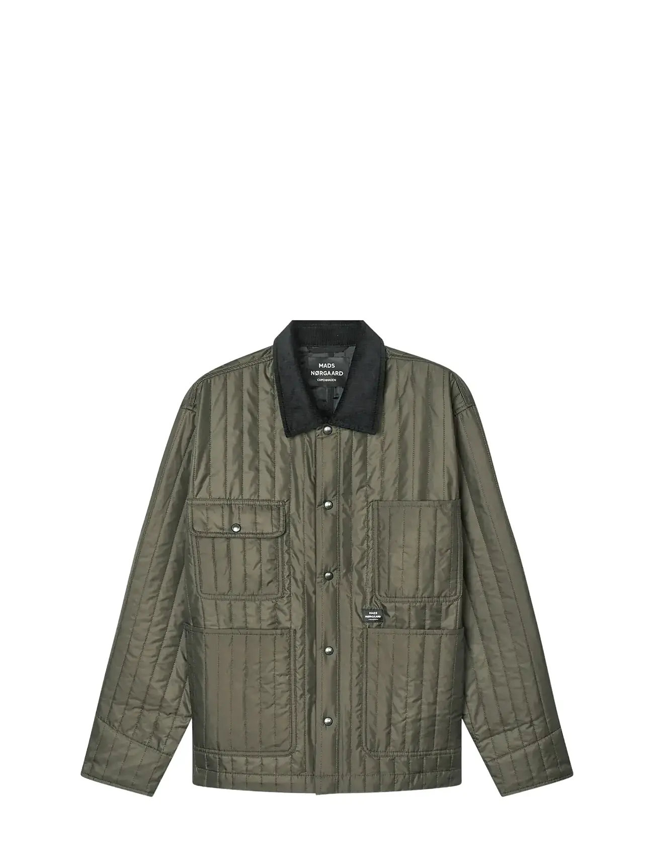 MADS NØRGAARD Quilt Chore Jacke Khaki - M - Herren