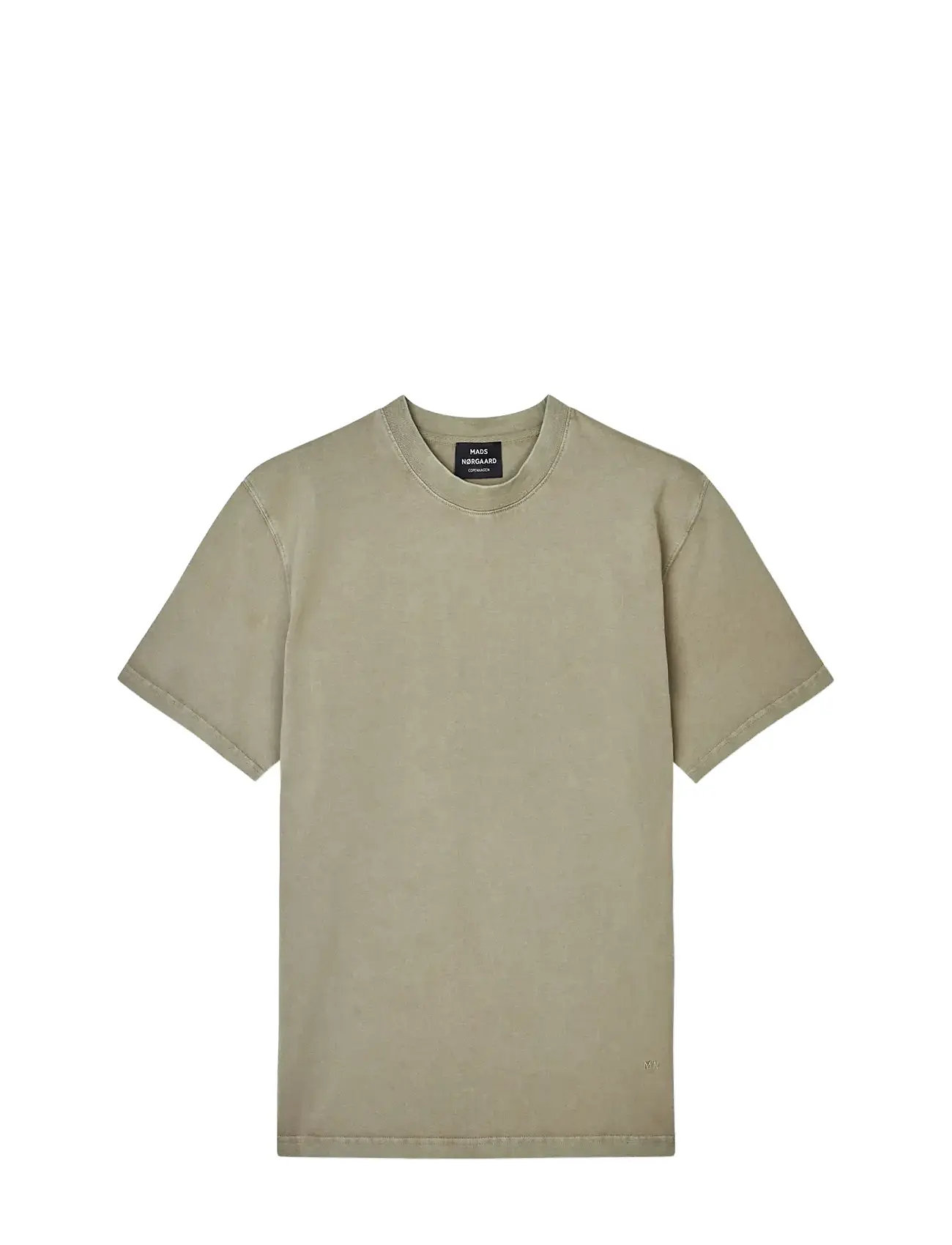 MADS NØRGAARD Combed Jersey Dye Thorbjørn Tee Beige - XL - Herren