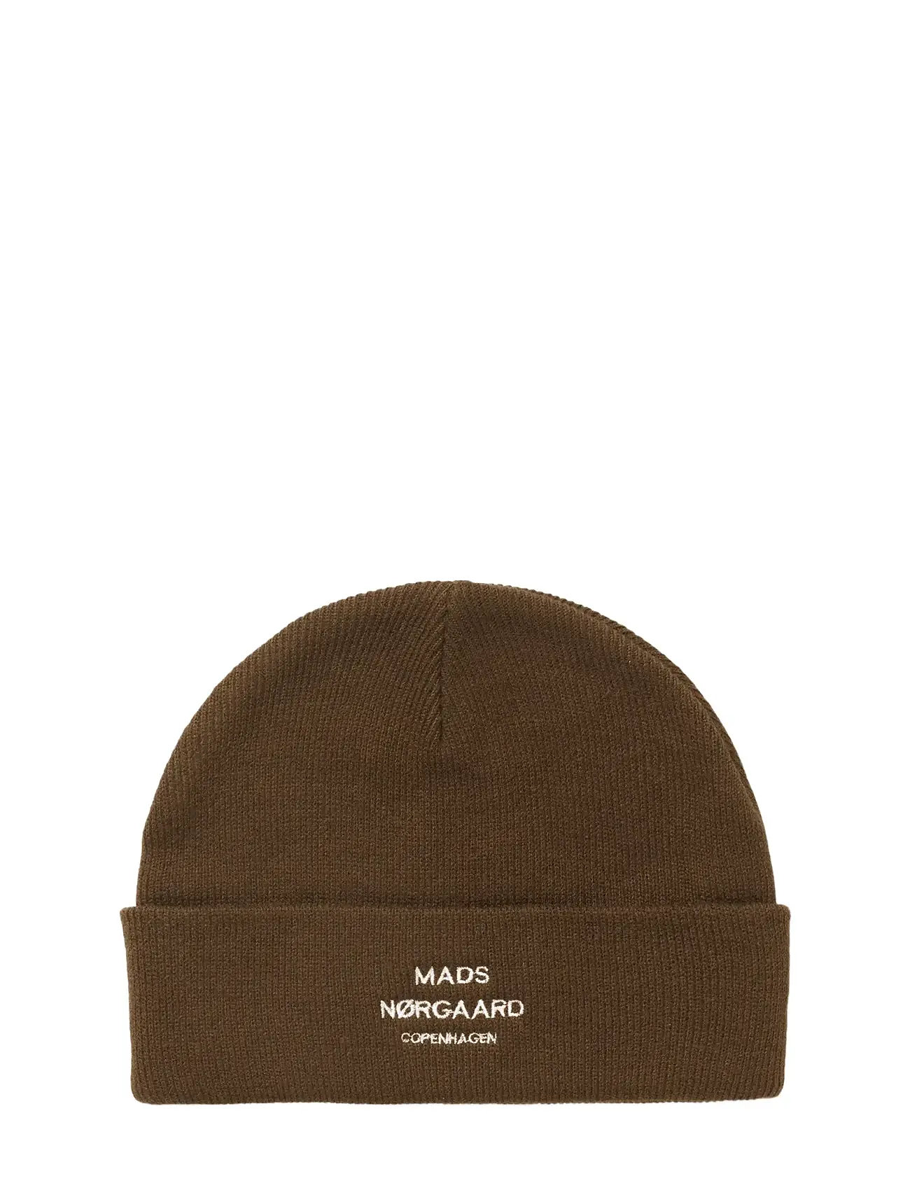 MADS NØRGAARD Isak Ambas Logo Pudelmütze Braun - One Size - Herren
