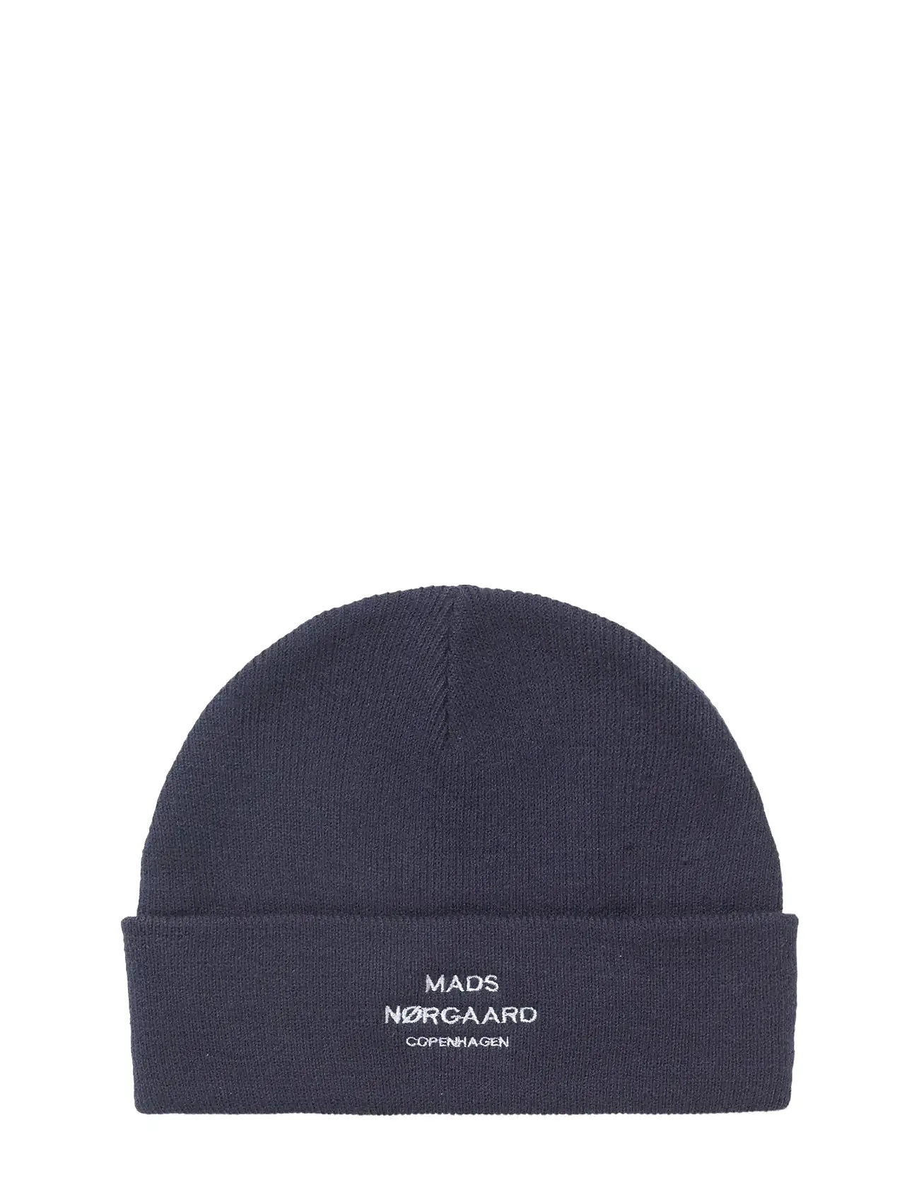 MADS NØRGAARD Isak Ambas Logo Pudelmütze Navy - One Size - Herren