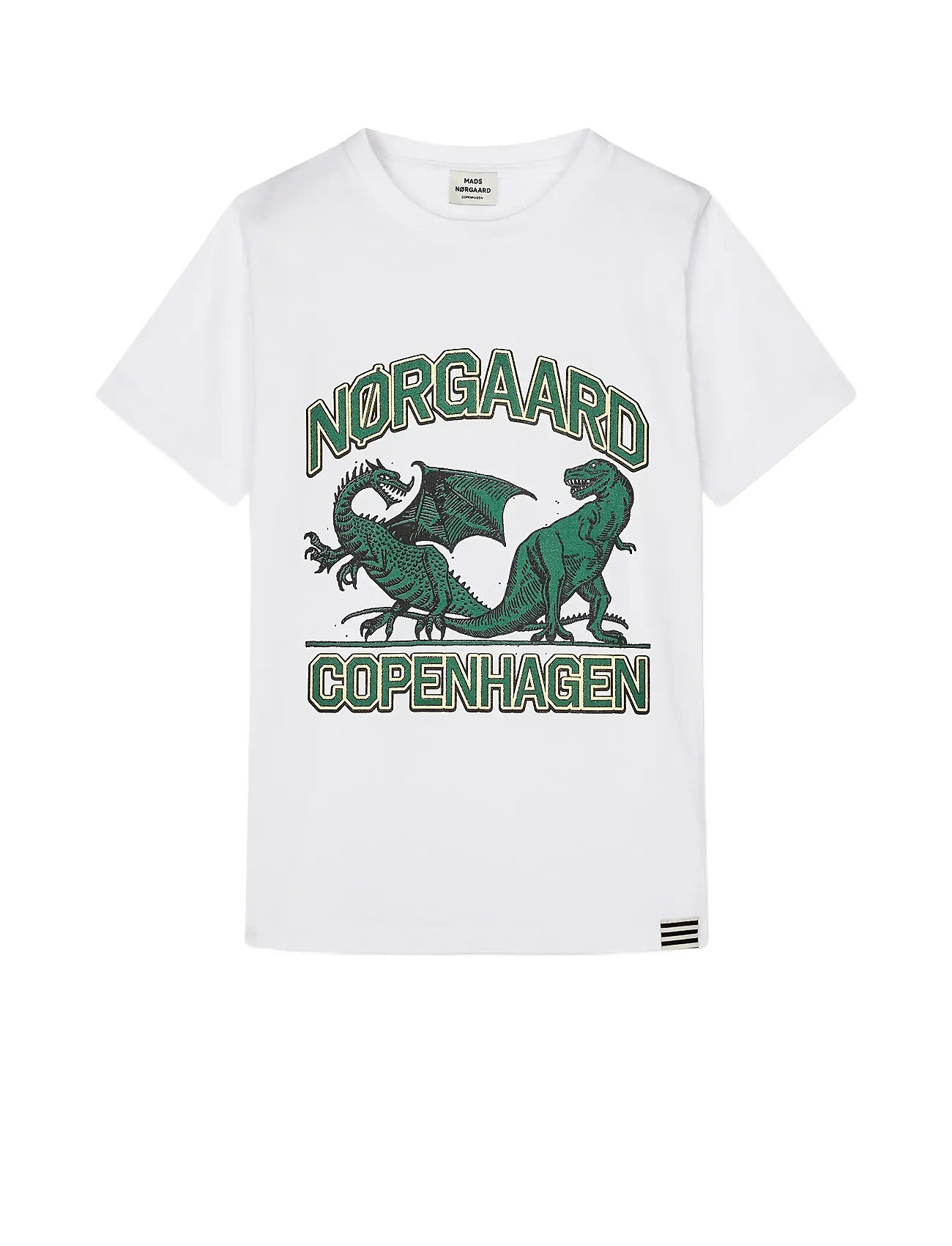 MADS NØRGAARD Printed Tee Thorlino Tee Weiß - 164 - Kinder