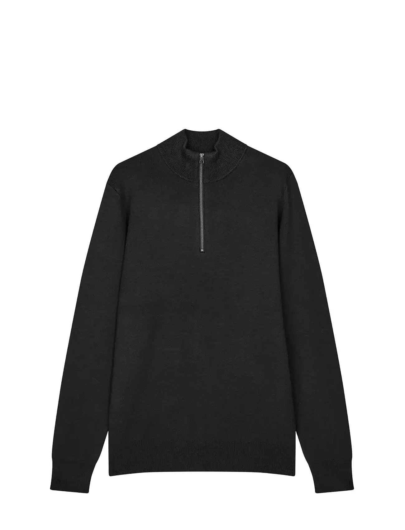 MADS NØRGAARD Urban Chase Half Zip Knit Schwarz - M - Herren
