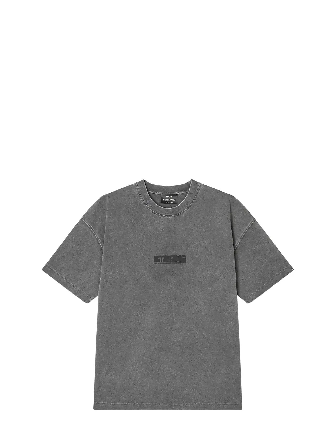MADS NØRGAARD Open-End Dye Big Tee Grau - XL - Herren