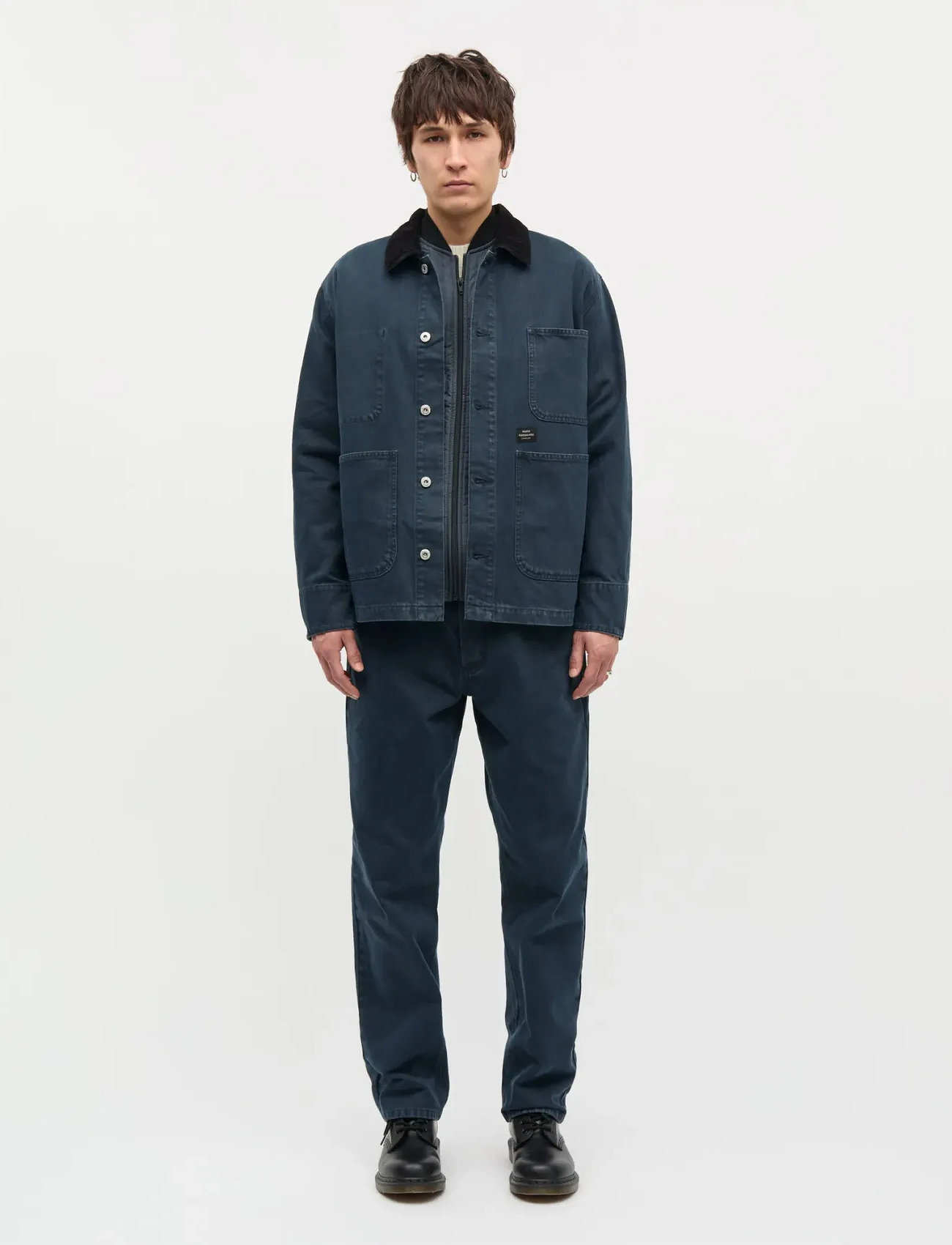 Mads Nørgaard Soil Denim Chore Jacket, M, Blue, Denim > Unlined Denim Jackets, Herre