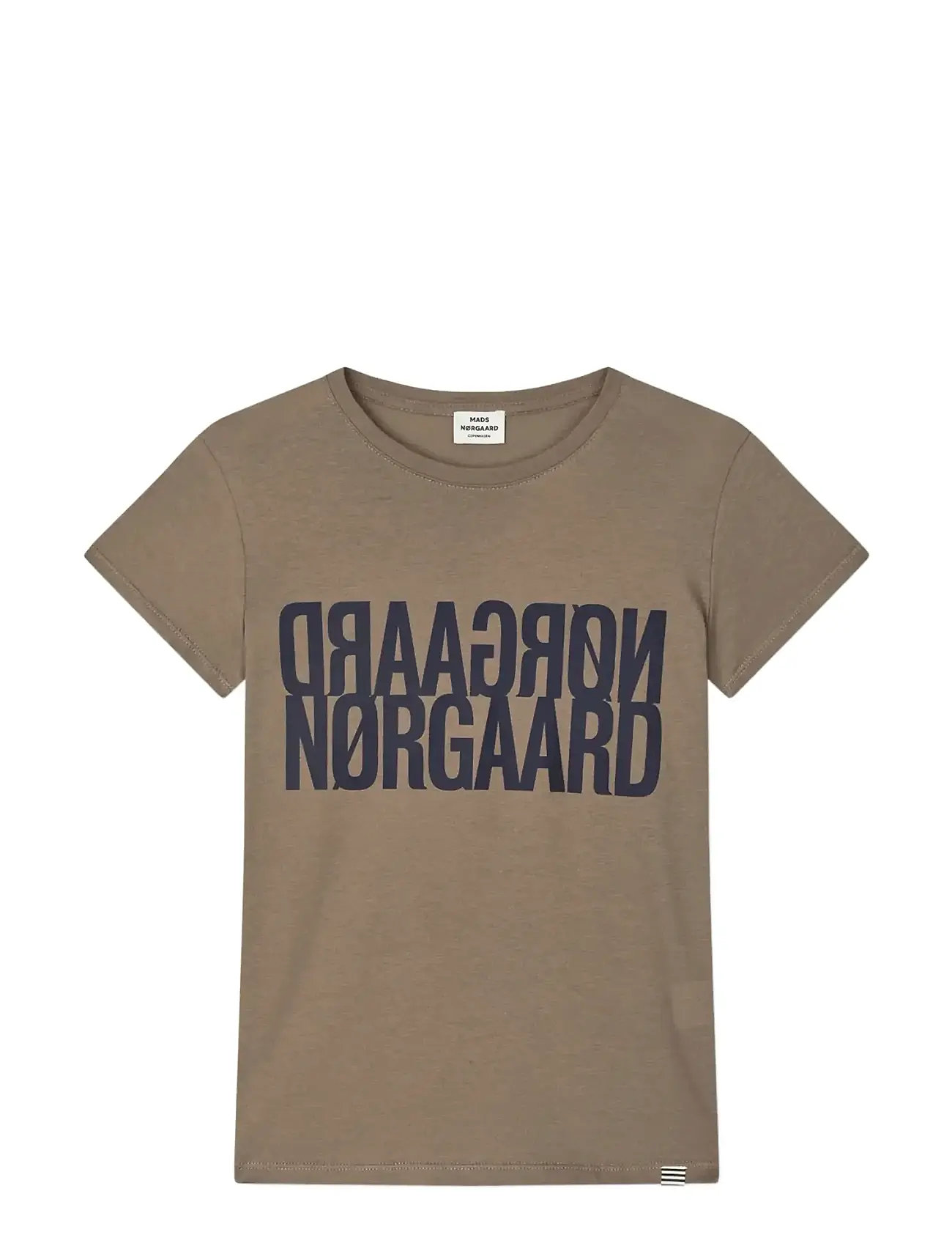 Mads Nørgaard Single Cotton Tuvina Tee, 128, Brown, T-Shirts > Kortærmede, Børn