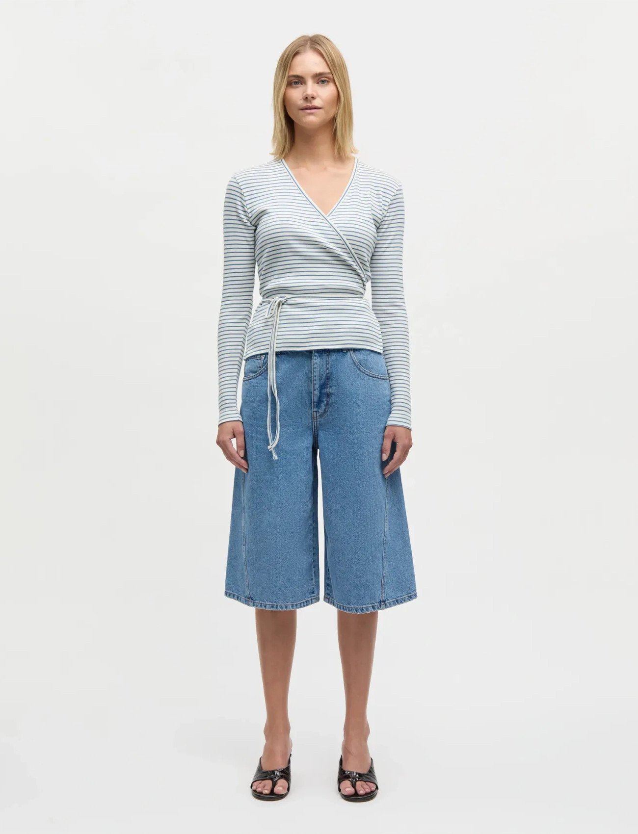 Mads Nørgaard Luke Denim Robyn Shorts, 38, Blue, Shorts > Denim Shorts, Dame