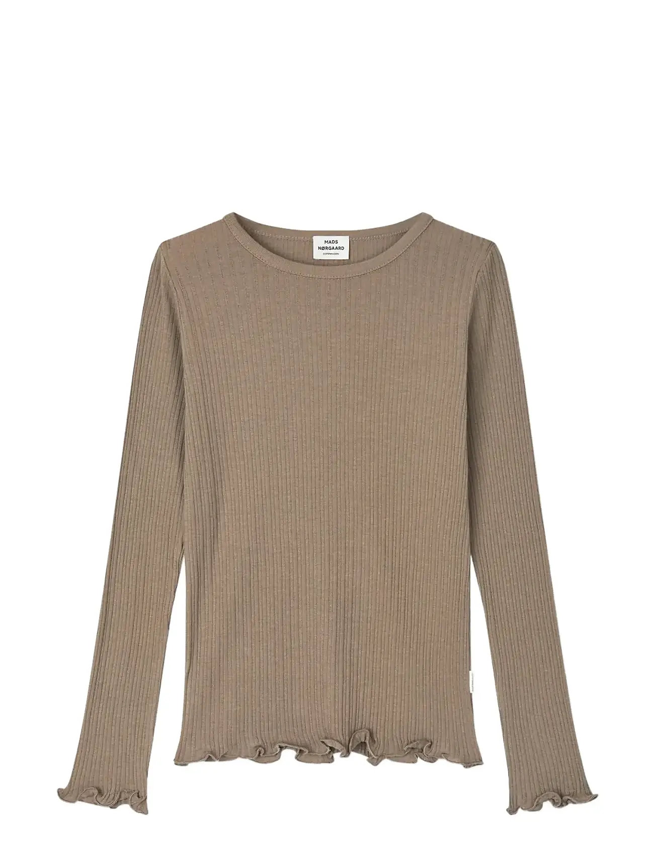 Mads Nørgaard Pointella Trudy Tee Ls, 176, Brown, T-Shirts > Langærmede T-shirts, Børn