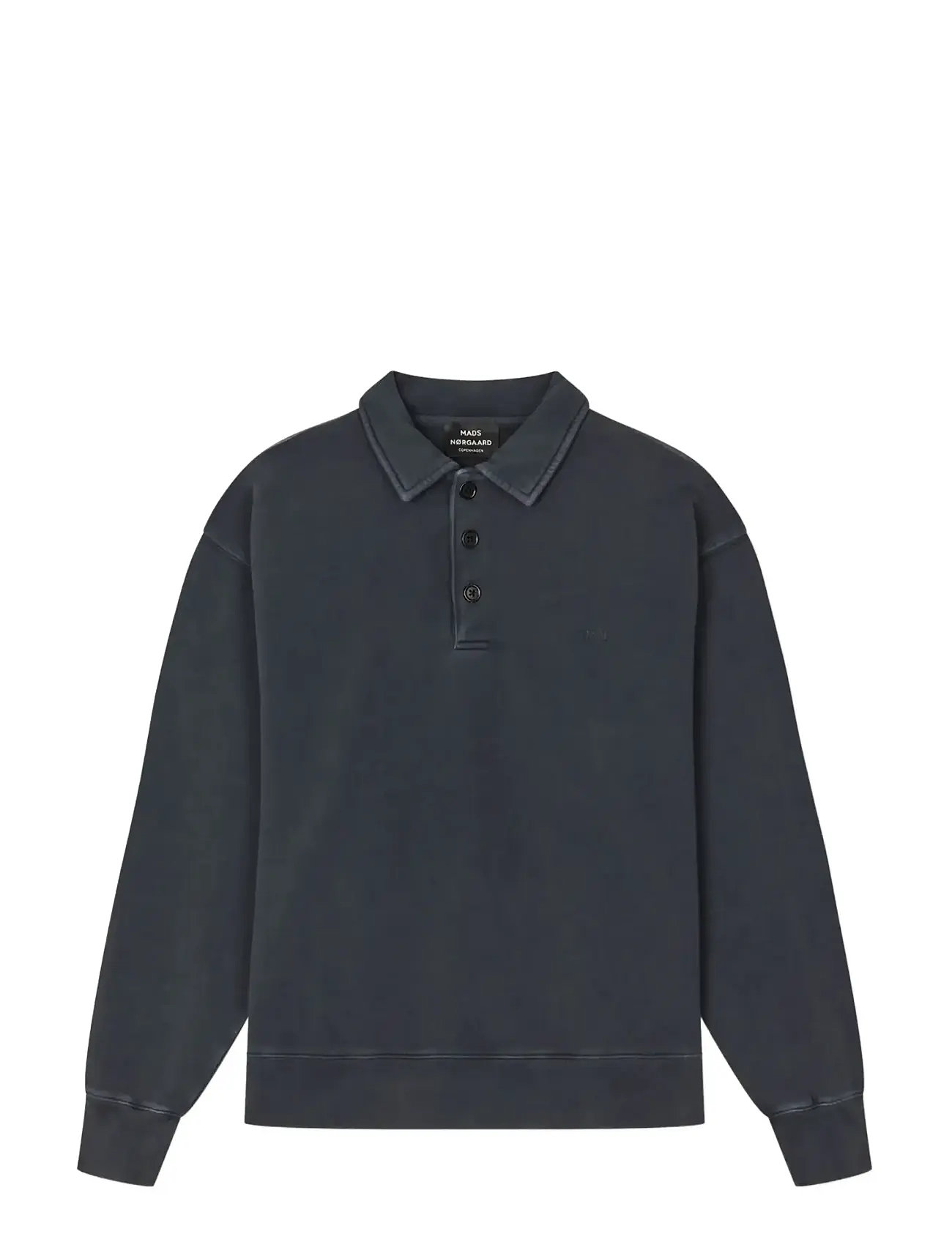 Mads Nørgaard Compact Cotton Gable Sweat, XL, Grey, Sweatshirts & Hættetrøjer > Sweatshirts, Herre