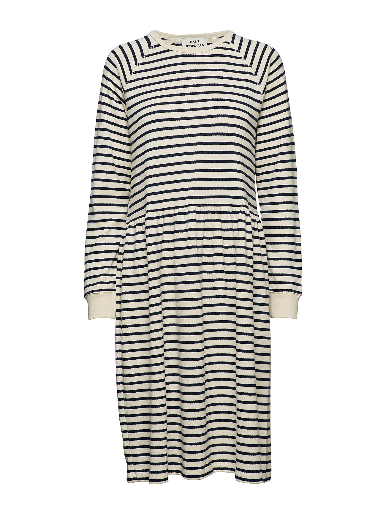 Bretagne Organic Drekka Jurk Knielengte Creme Mads Norgaard mads norgaard kopen in de aanbieding