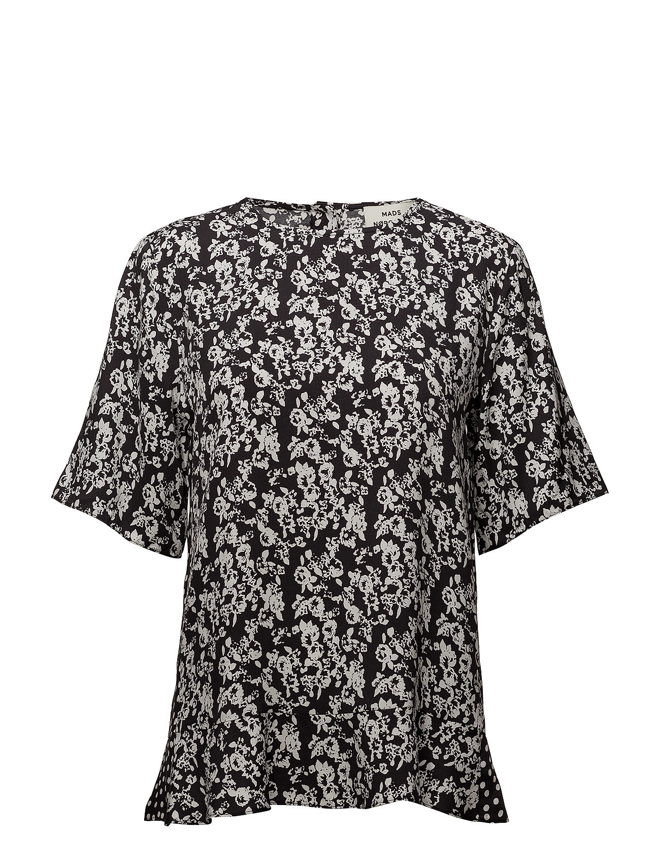 Flower Weave Bizzy Blouse Korte Mouwen Multipatroon Mads Norgaard mads norgaard kopen in de aanbieding