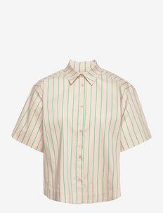 Organic Poplin Soby Shirt - denimskjorter - gossamer pink/classic green