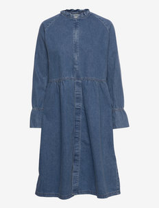NEW LADIES Seasalt Grey Chambray Wavy Lines Tunic Dress Summer Cotton RRP £59